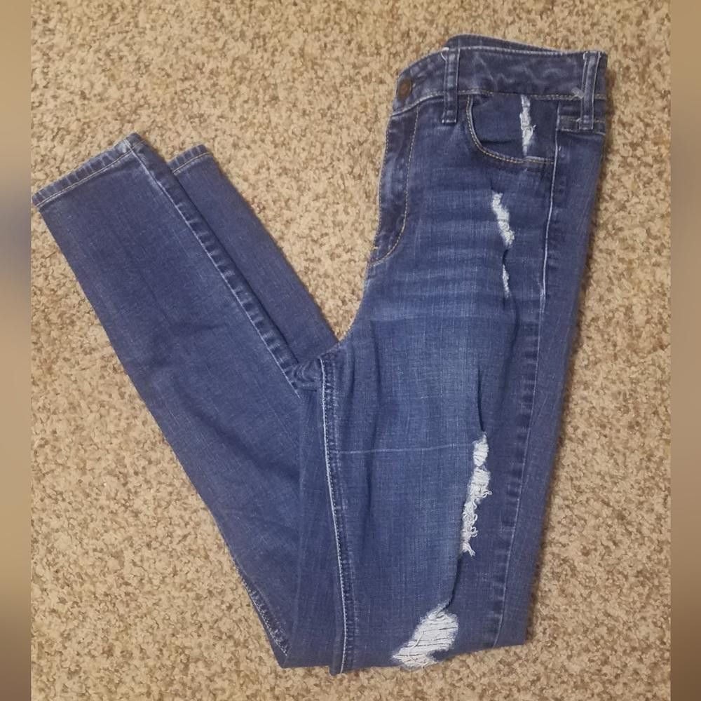 Designer Hollister Women's Distressed Jeans Size 5 Size 27" / US 4 / IT 40 - 1 Thumbnail