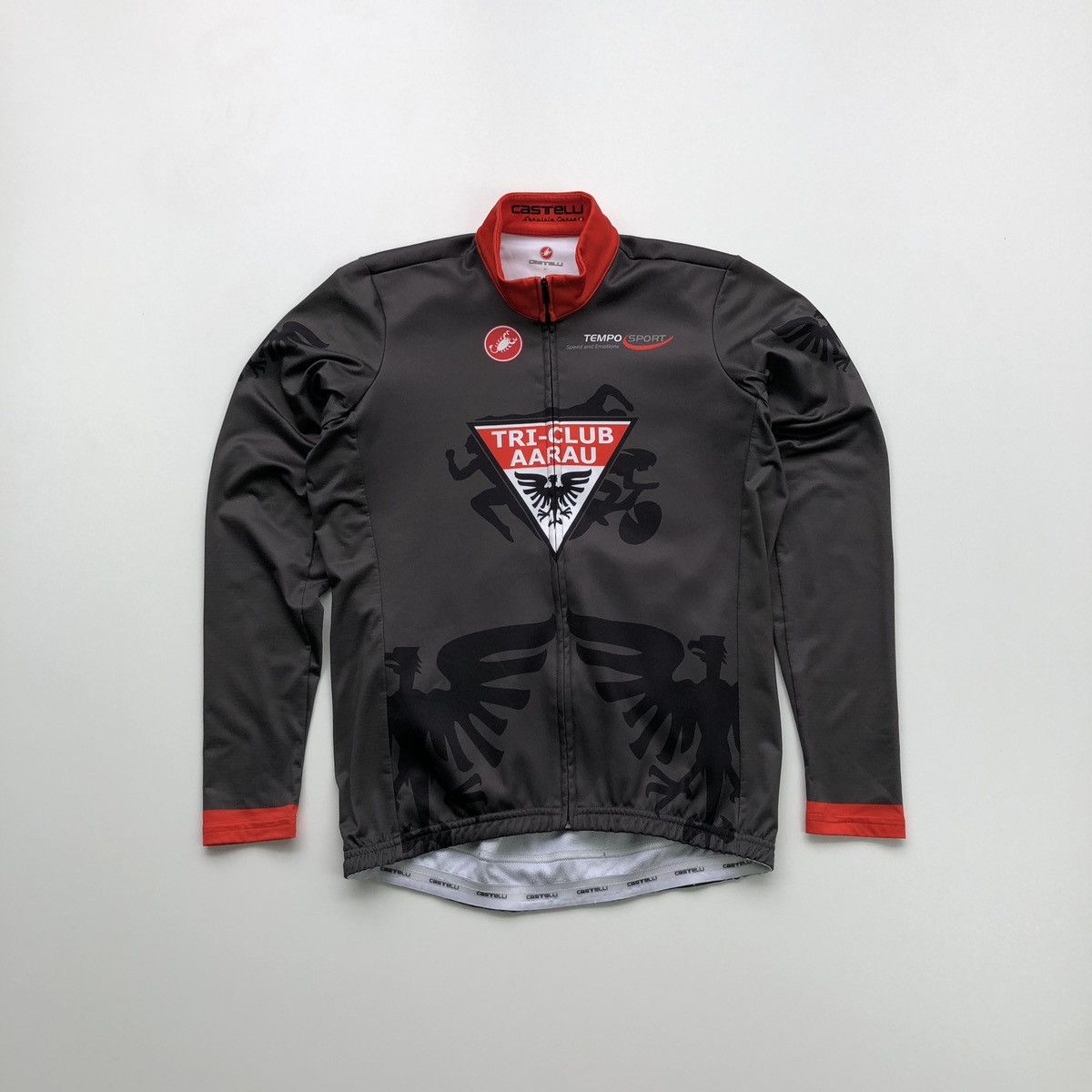 Other Costelli Tri-Club Aarau Full Zip Cycling Jersey Grey Size US XL / EU 56 / 4 - 1 Thumbnail