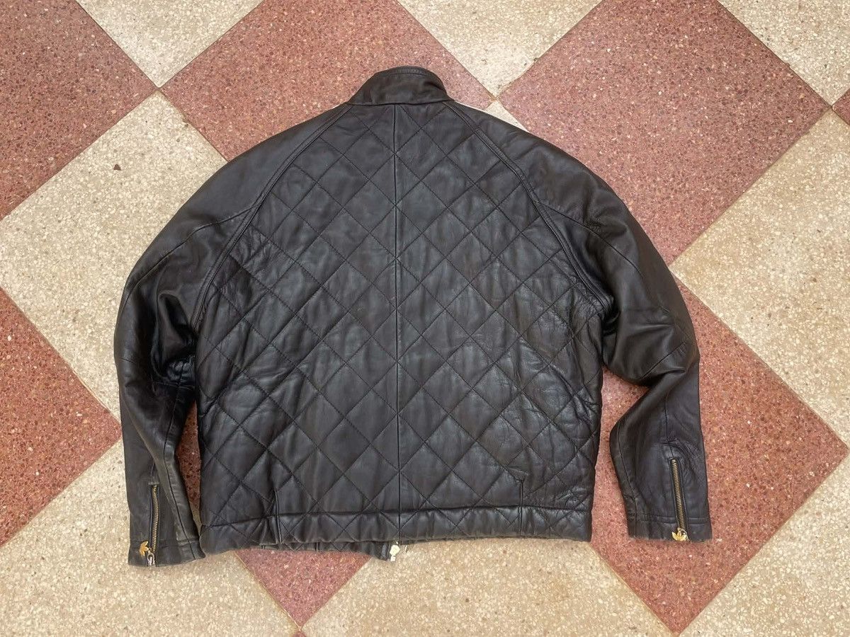 Adidas ADIDAS cropped leather jacket 80s Size L / US 10 / IT 46 - 3 Thumbnail