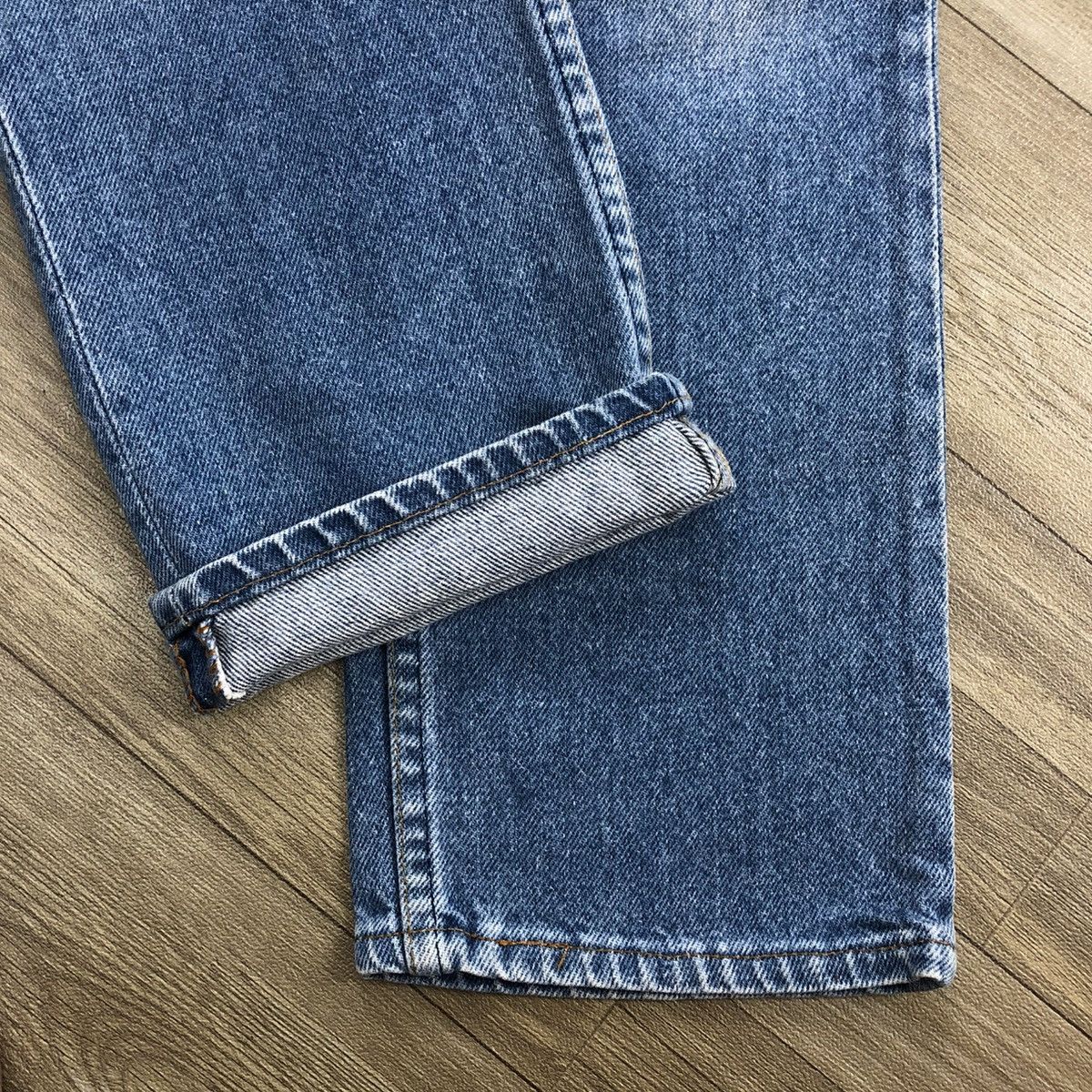 Levi's × Levi's Vintage Clothing 🇺🇸80’s Vintage Levis 501 #552 30x31 Straight Leg Blue Jeans Size US 29 - 16 Thumbnail