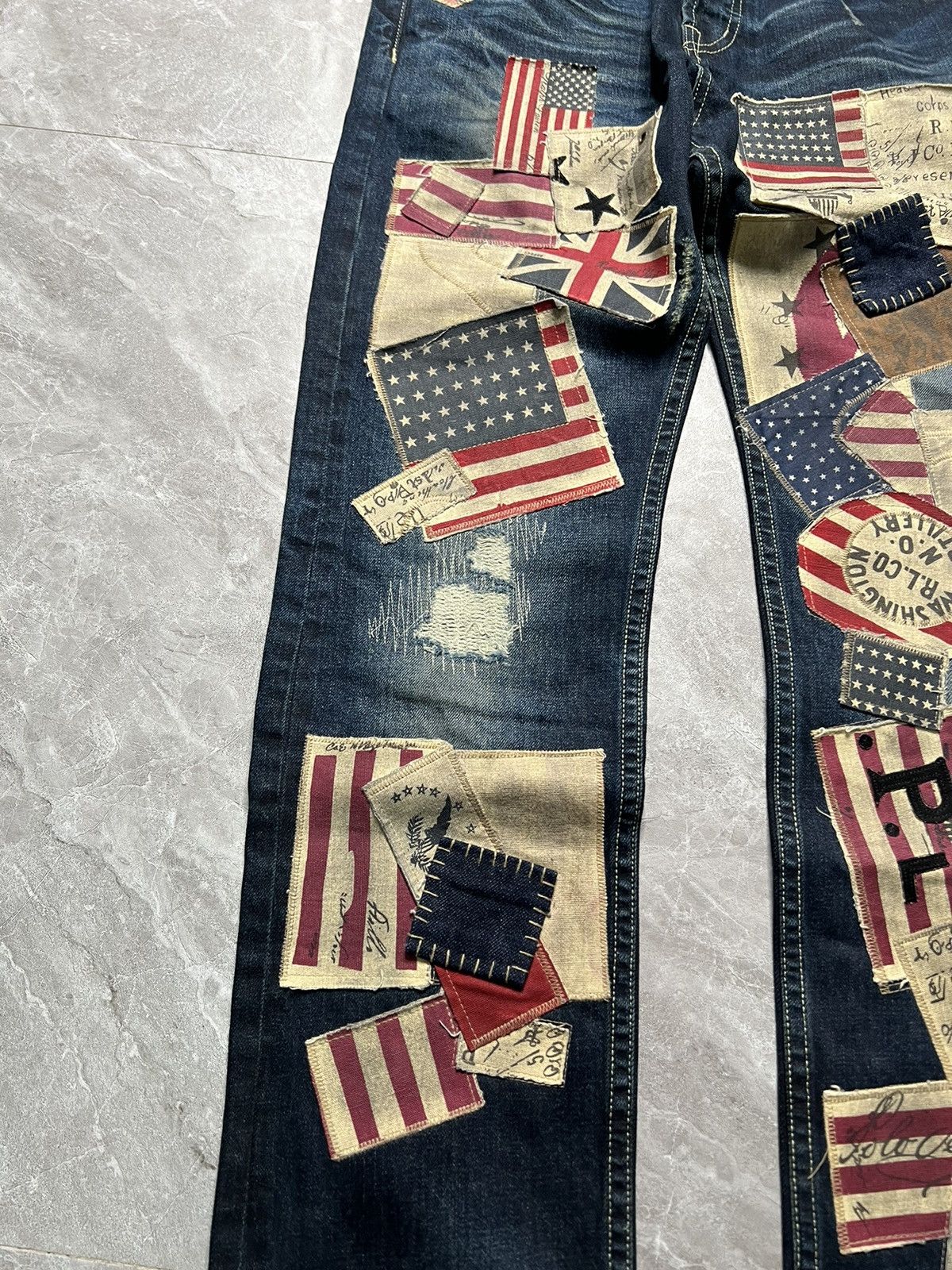 Denim & Supply Ralph Lauren Ralph Lauren Denim & Supply US flag Patchwork Jeans Size US 30 / EU 46 - 5 Thumbnail
