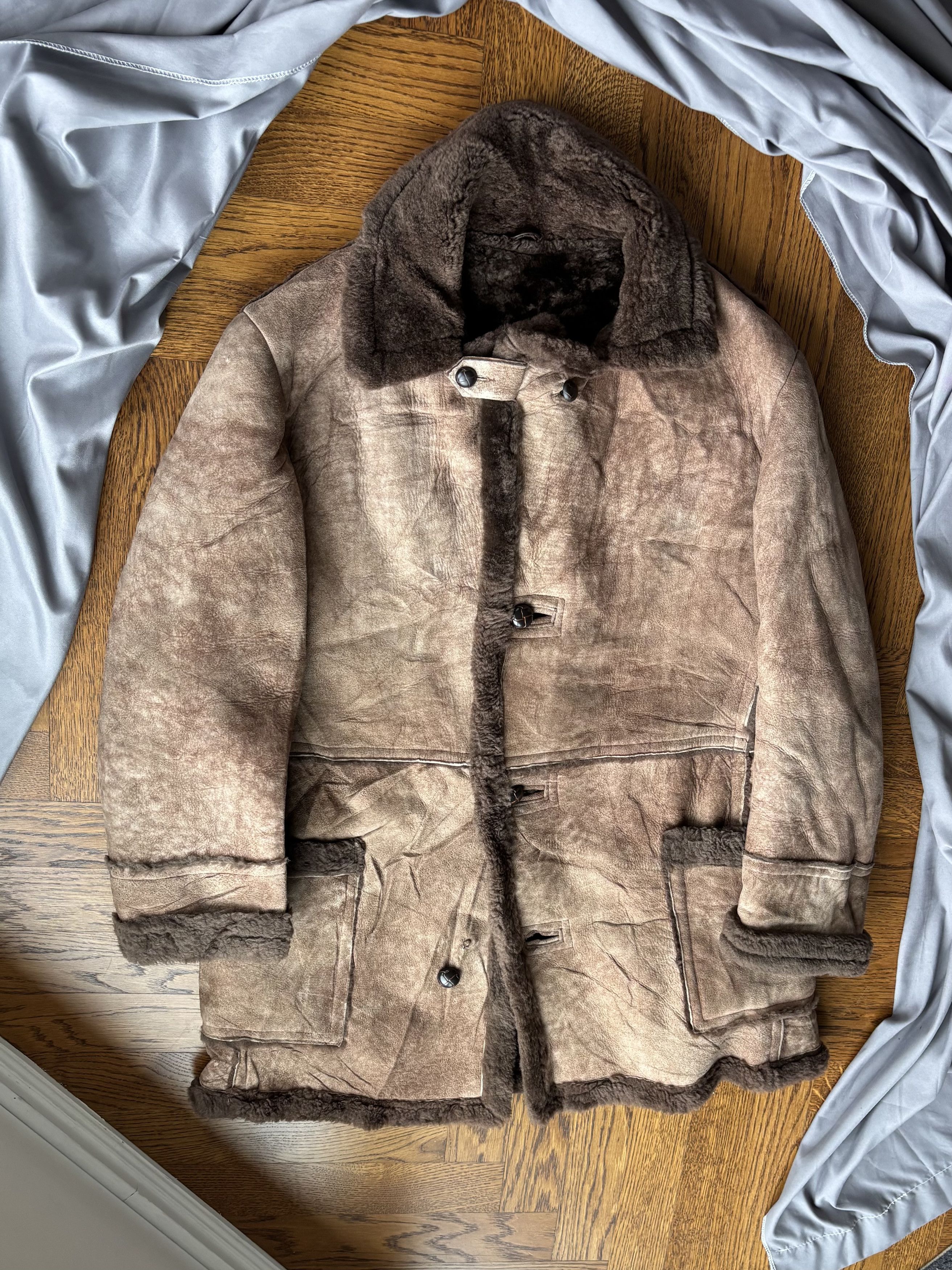 Vintage 1970s Sheepskin Coat Vintage Shearling Jacket Macmor Long Size US S / EU 44-46 / 1 - 13 Thumbnail