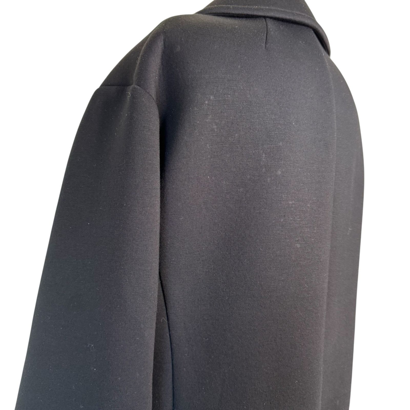Max Mara 'S MAXMARA Ponte Knit Double Breasted Peacoat Black Size L / US 10 / IT 46 - 10 Thumbnail