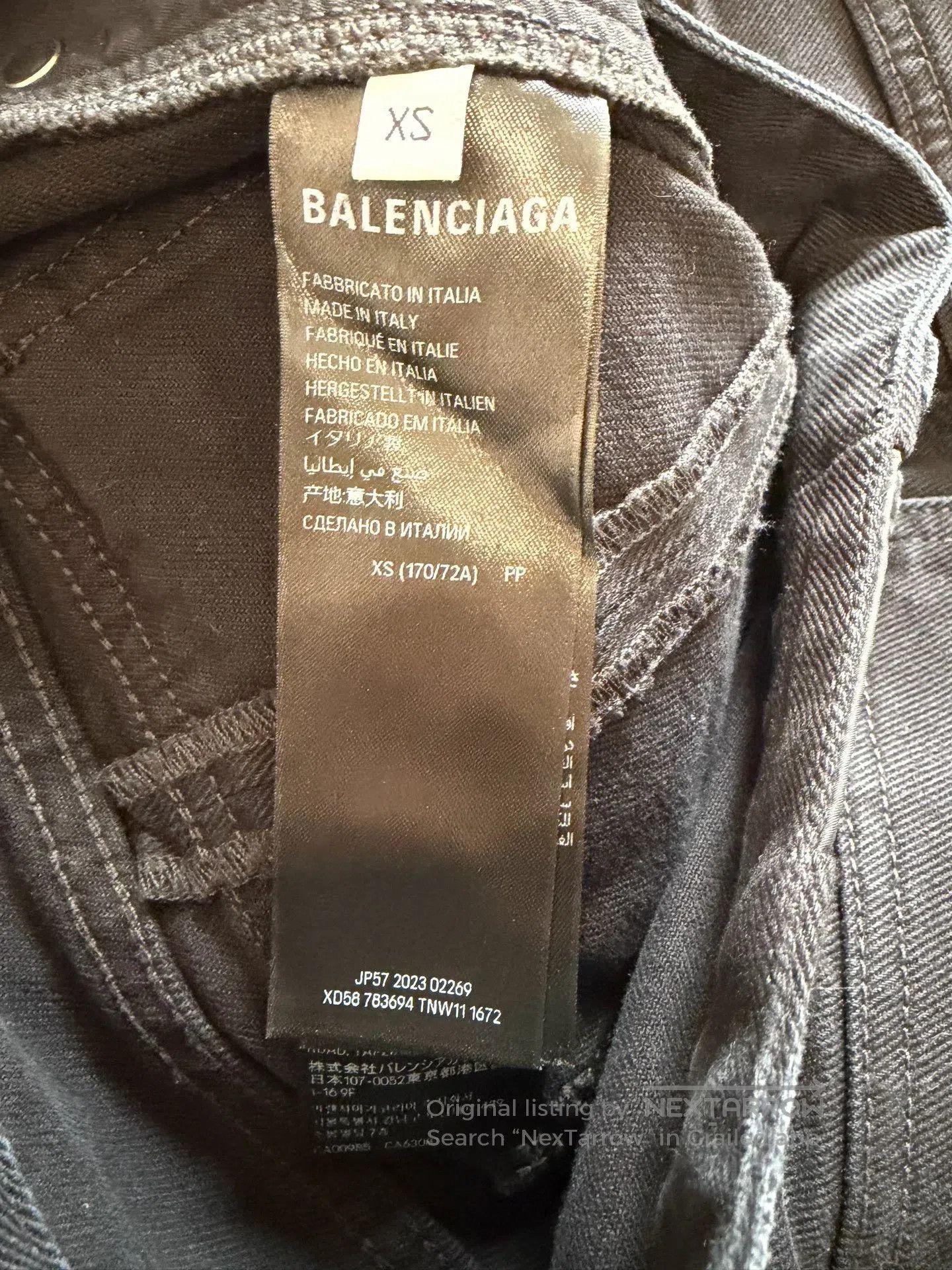 Balenciaga Balenciaga size XS Black Cargo Pants| Size US 27 - 4 Thumbnail