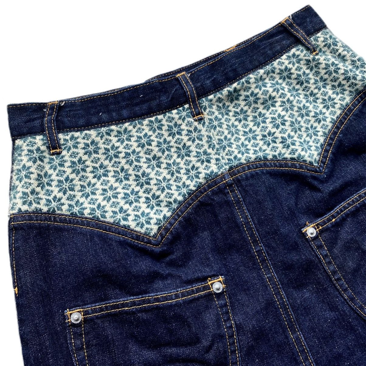 Issey Miyake × Japanese Brand × Sunao Kuwahara ISSEY MIYAKE SUNAO KUWAHARA SELVEDGE DENIM SKIRT🔥 Size 28" / US 6 / IT 42 - 2 Thumbnail