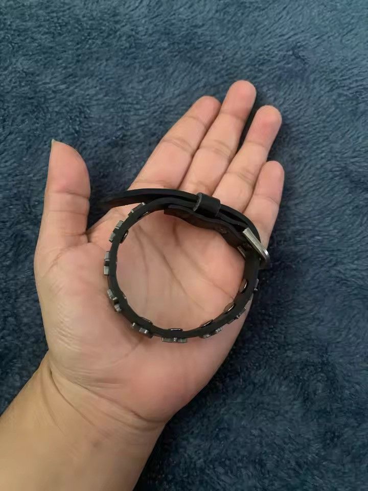 Japanese Brand Punk Buckle Star Leather Bracelets Size ONE SIZE - 4 Thumbnail
