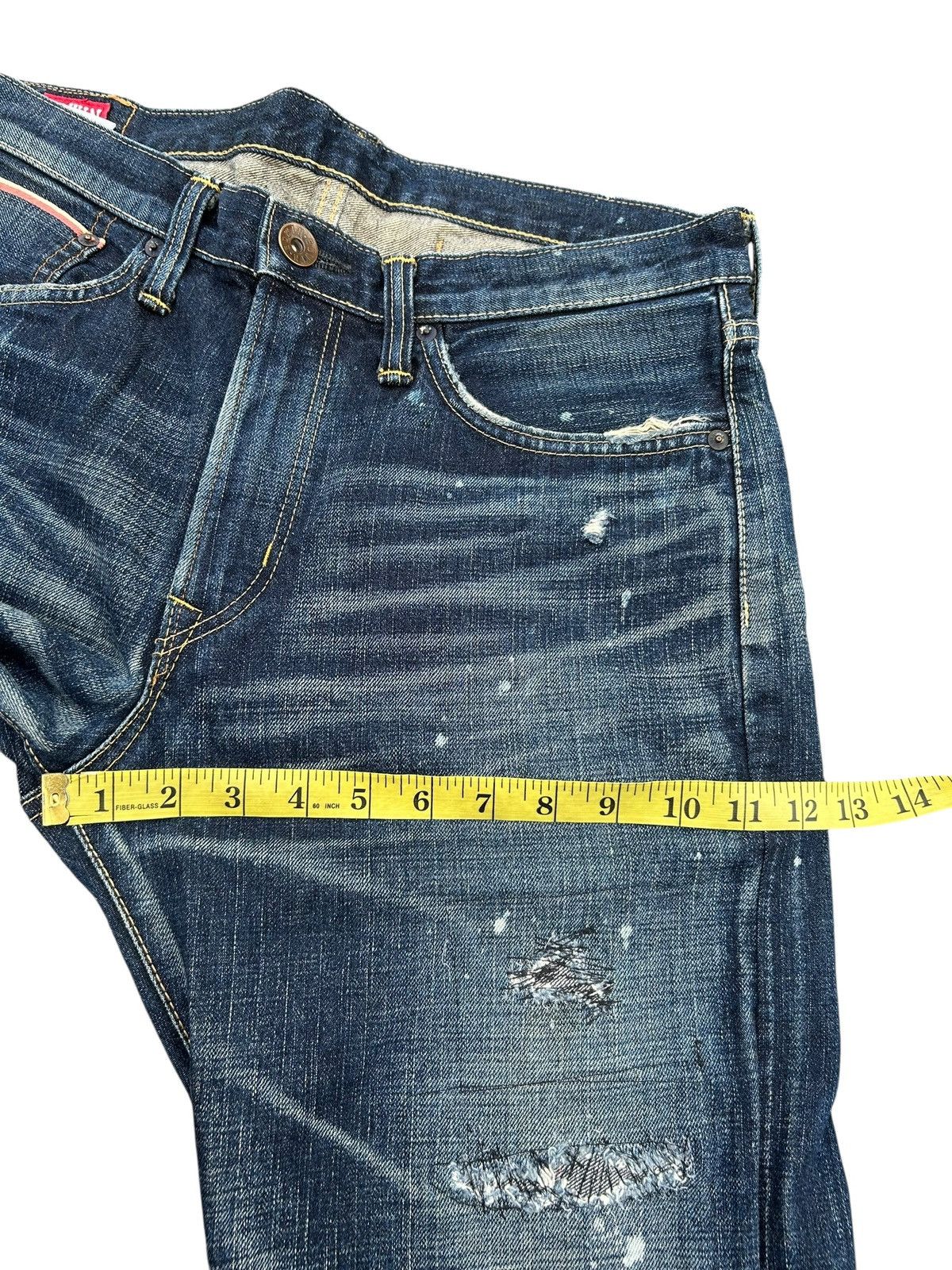 Kapital Vintage Edwin 505ZX Selvedge Buckle Back Repair Denim Jeans Size US 32 / EU 48 - 19 Thumbnail