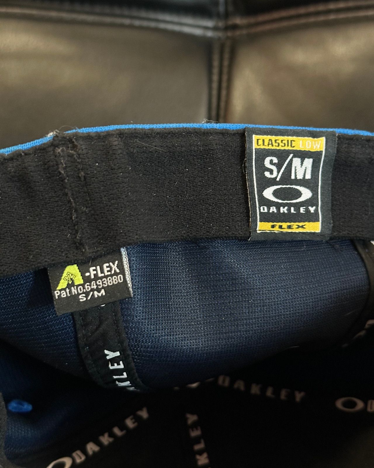 Oakley Oakley Logo Flex Fit Cap Hat Blue Size ONE SIZE - 8 Thumbnail