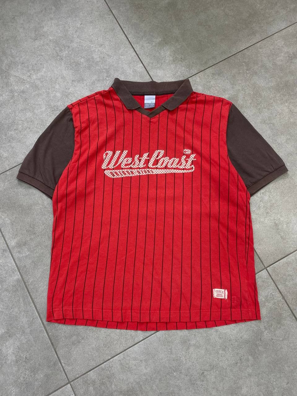 Nike Vintage Nike 2000s West Coast Oregon Striped Baseball Tee Size US XL / EU 56 / 4 - 1 Thumbnail