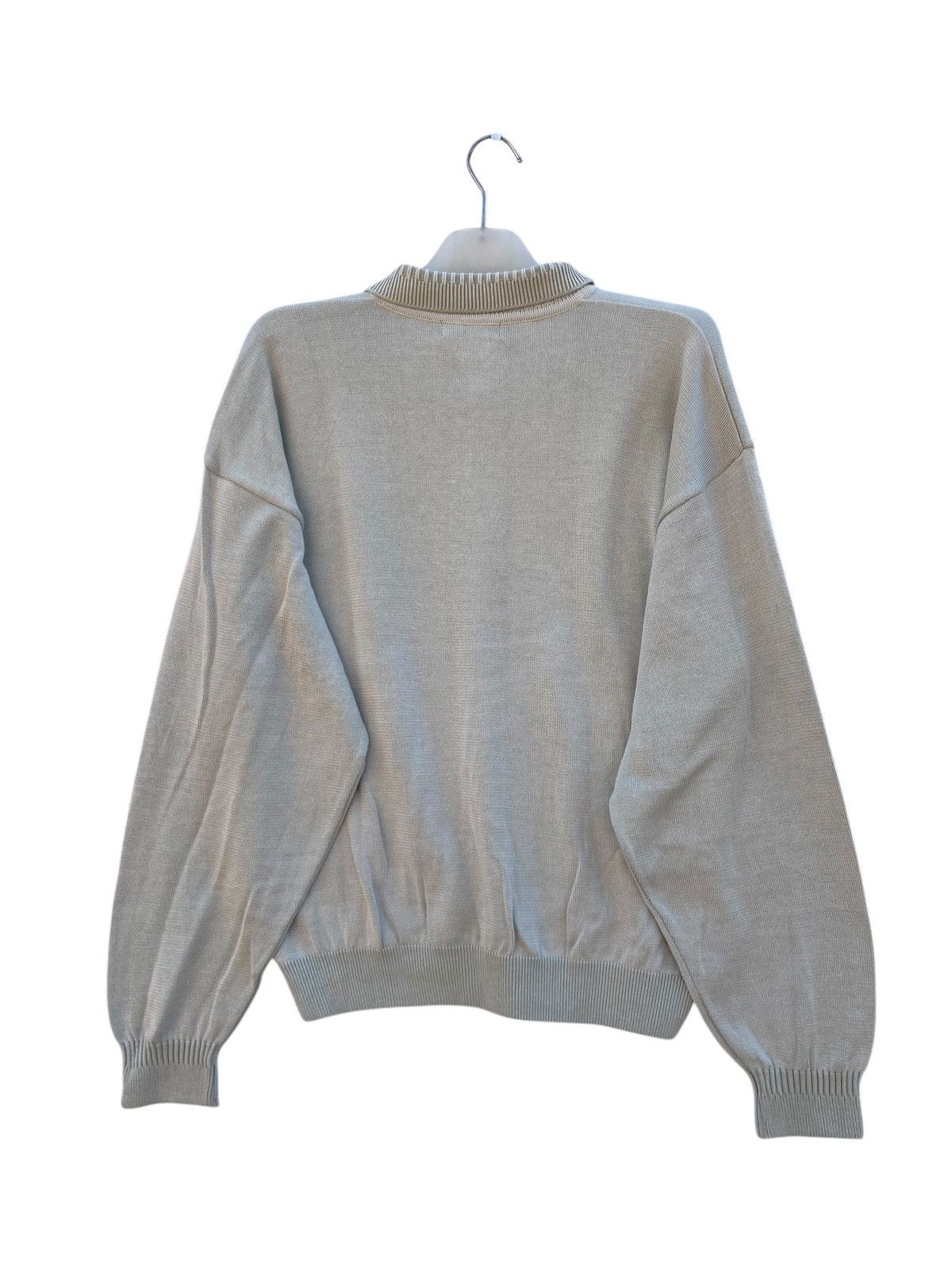Celine Celine Jacquard Knit Polo Sweater Tropical Leaf Pattern Size US M / EU 48-50 / 2 - 2 Thumbnail