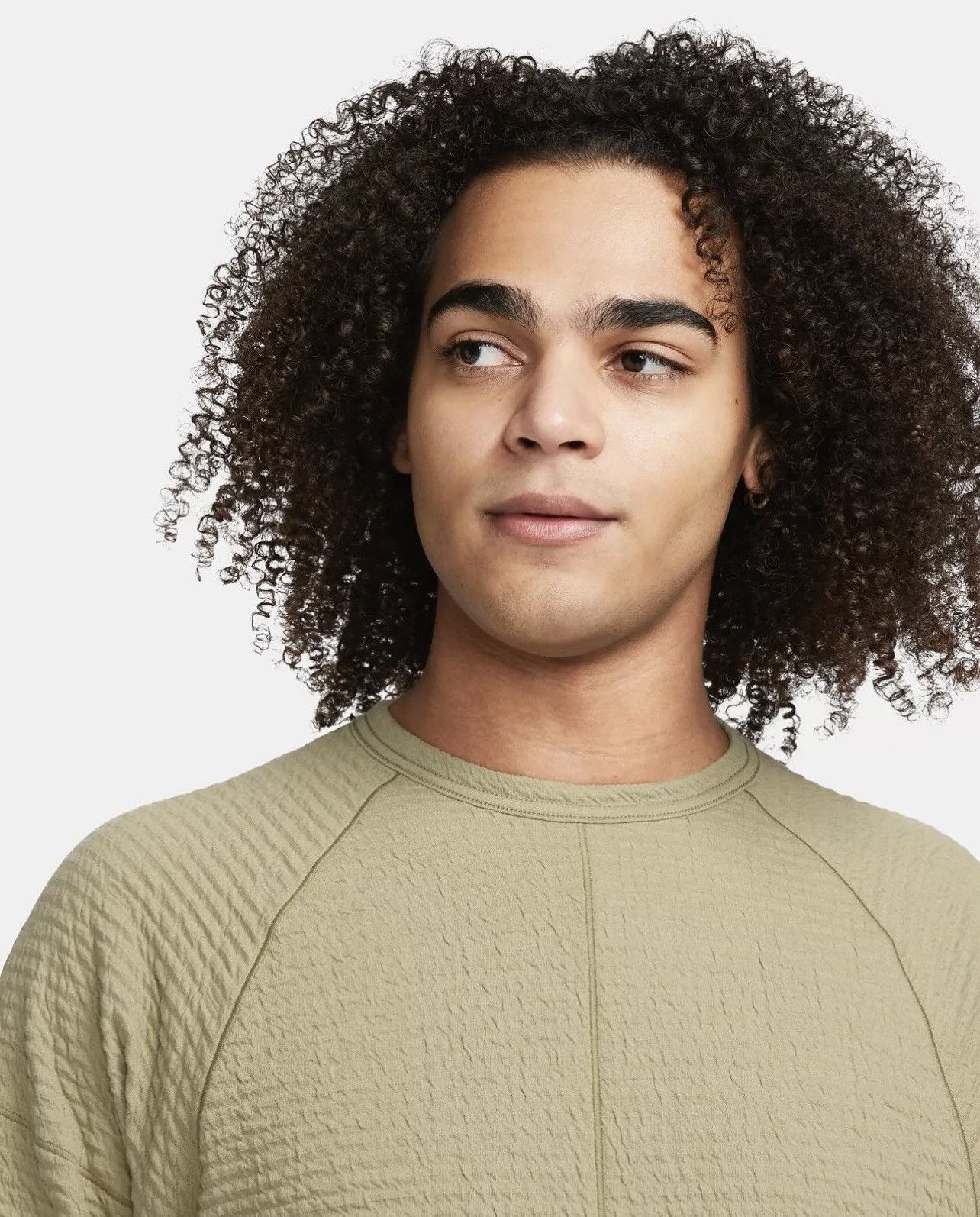 Nike Nike Yoga Textured Men's Nike Dri-FIT Long-Sleeve Top Size US L / EU 52-54 / 3 - 2 Thumbnail