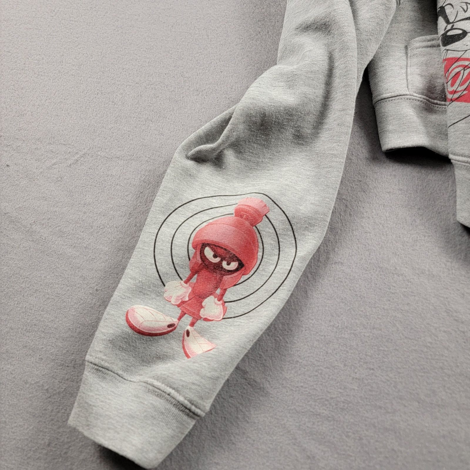 Warner Bros Looney Tunes Bugs Bunny Taz Hoodie Gray Mens M Used Graphic Size US M / EU 48-50 / 2 - 11 Thumbnail