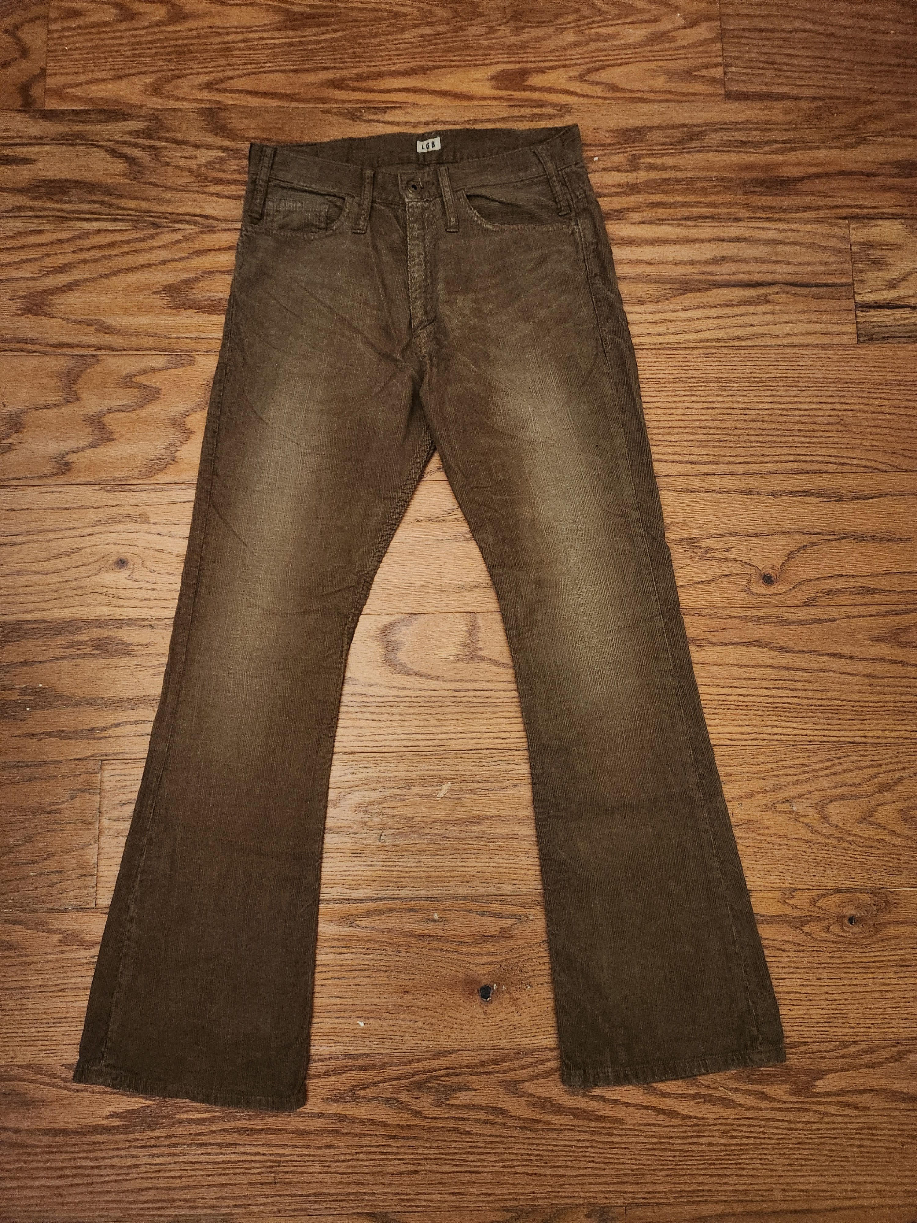 If Six Was Nine LGB flared brown corduroy pants Size US 30 / EU 46 - 1 Thumbnail