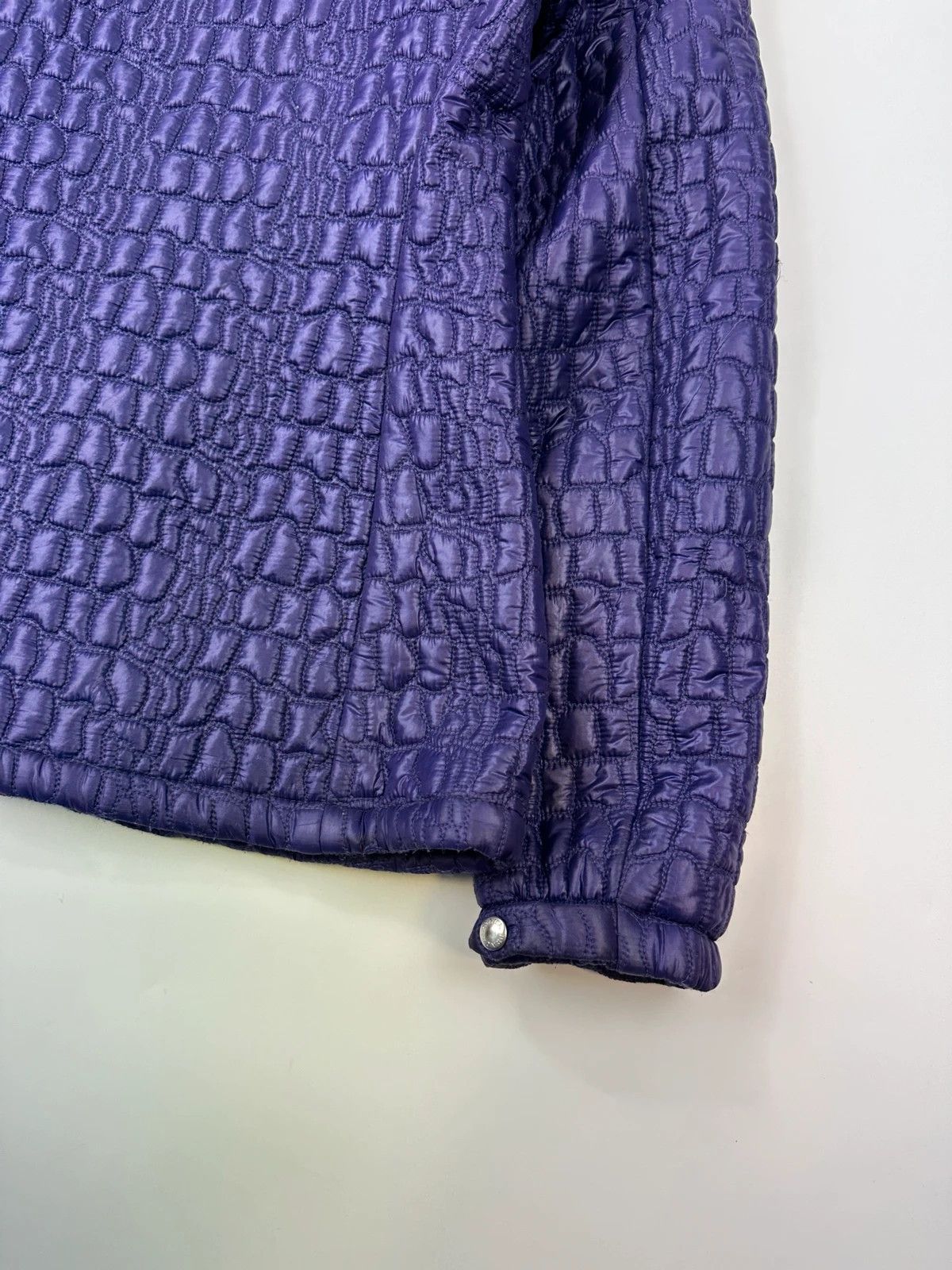 Prada Prada Sport FW2008 Purple Quilted Nylon Hooded Jacket Size L / US 10 / IT 46 - 6 Thumbnail