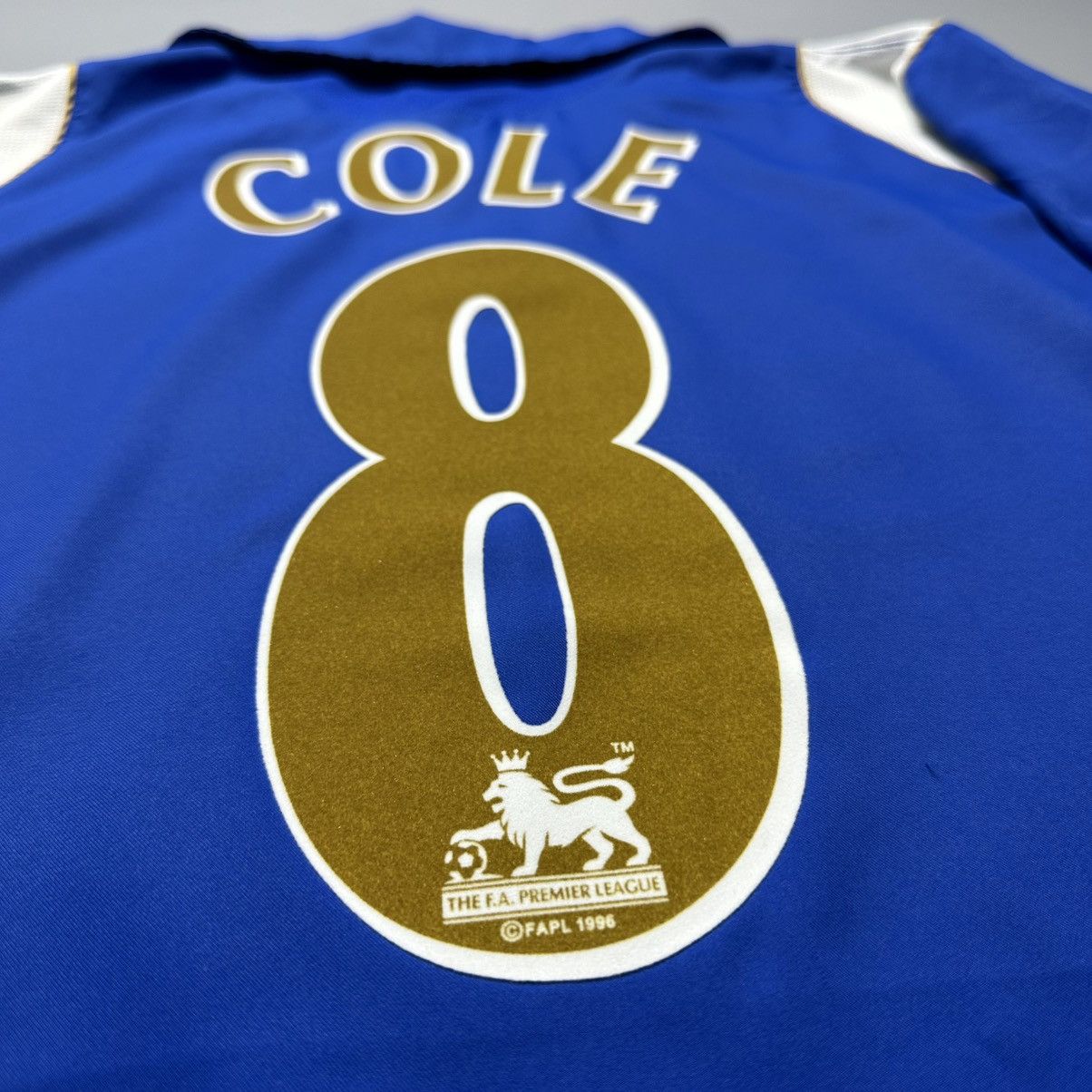 Vintage PORTSMOUTH JAKO 2006/2007 FOOTBALL HOME JERSEY #8 COLE Size US L / EU 52-54 / 3 - 14 Thumbnail