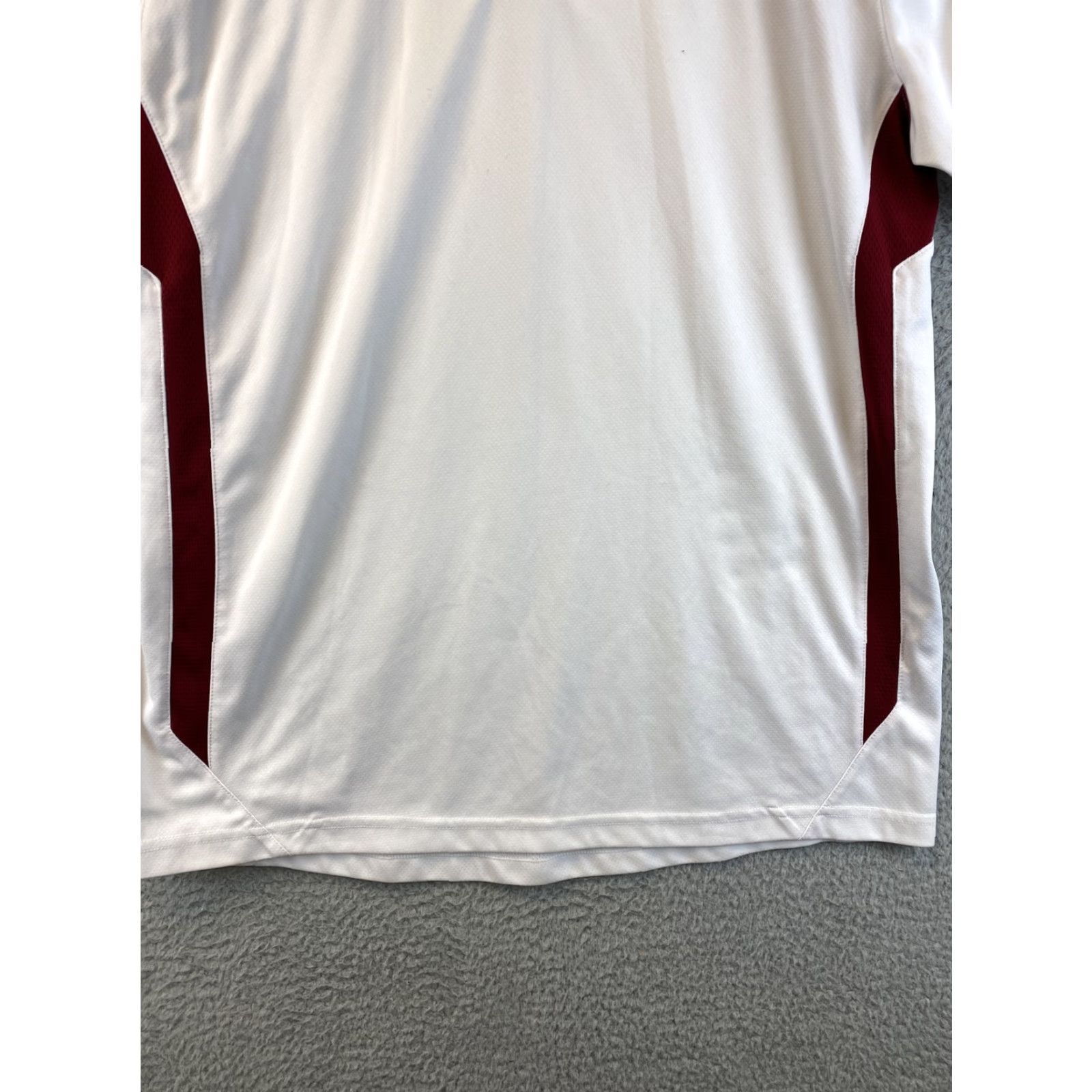 Adidas Adidas Ultimate White Maroon Golf Casual Polo Shirt XL Denver Logo /72-40 Size US XL / EU 56 / 4 - 2 Thumbnail