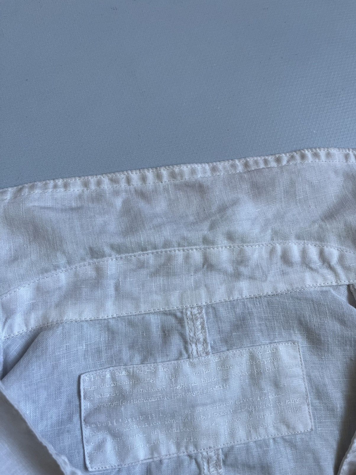 Black Label × Rundholz RUNDHOLZ Black Label Women White Linen Faded Pocket Blazer Size M / US 6-8 / IT 42-44 - 3 Thumbnail