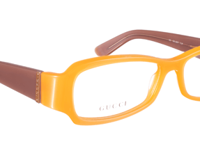 Gucci Gucci 00s Orange and Caramel Plastic Glasses Size ONE SIZE - 4 Thumbnail