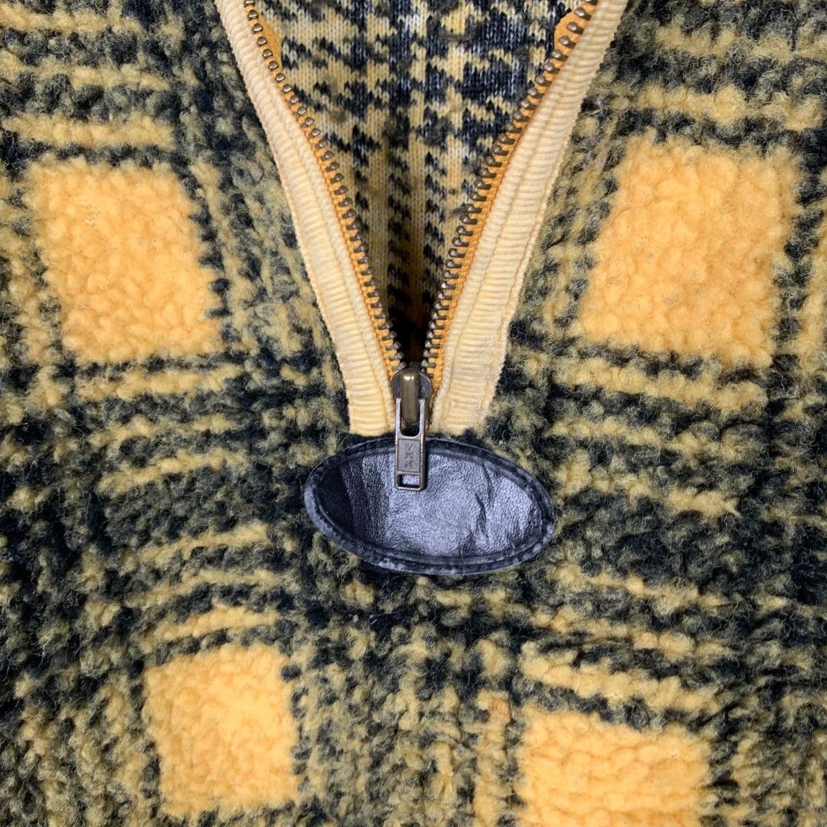 McGregor 90's MCREGOR Yellow Tartan Half Zip Sweater #2085-C91 Size US M / EU 48-50 / 2 - 11 Thumbnail