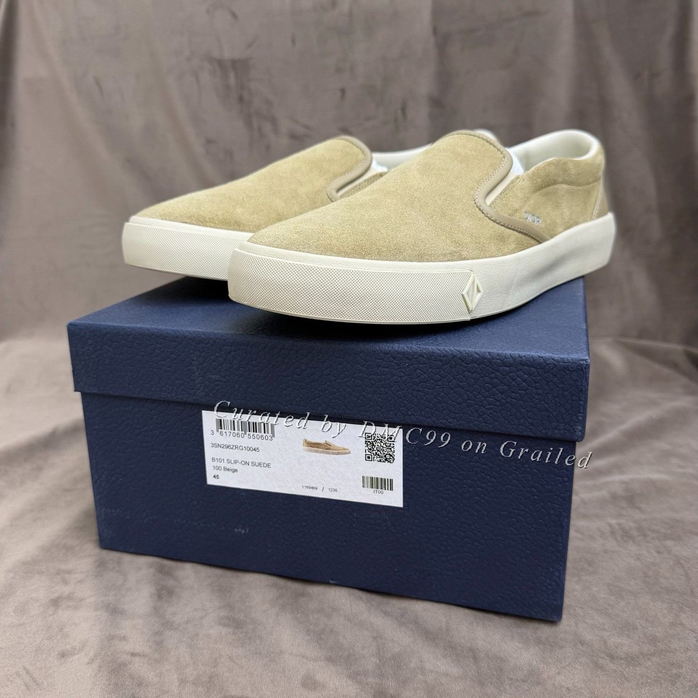 Dior Dior B101 Low-Top Slip-On Sneakers Size US 11 / EU 44 - 1 Thumbnail
