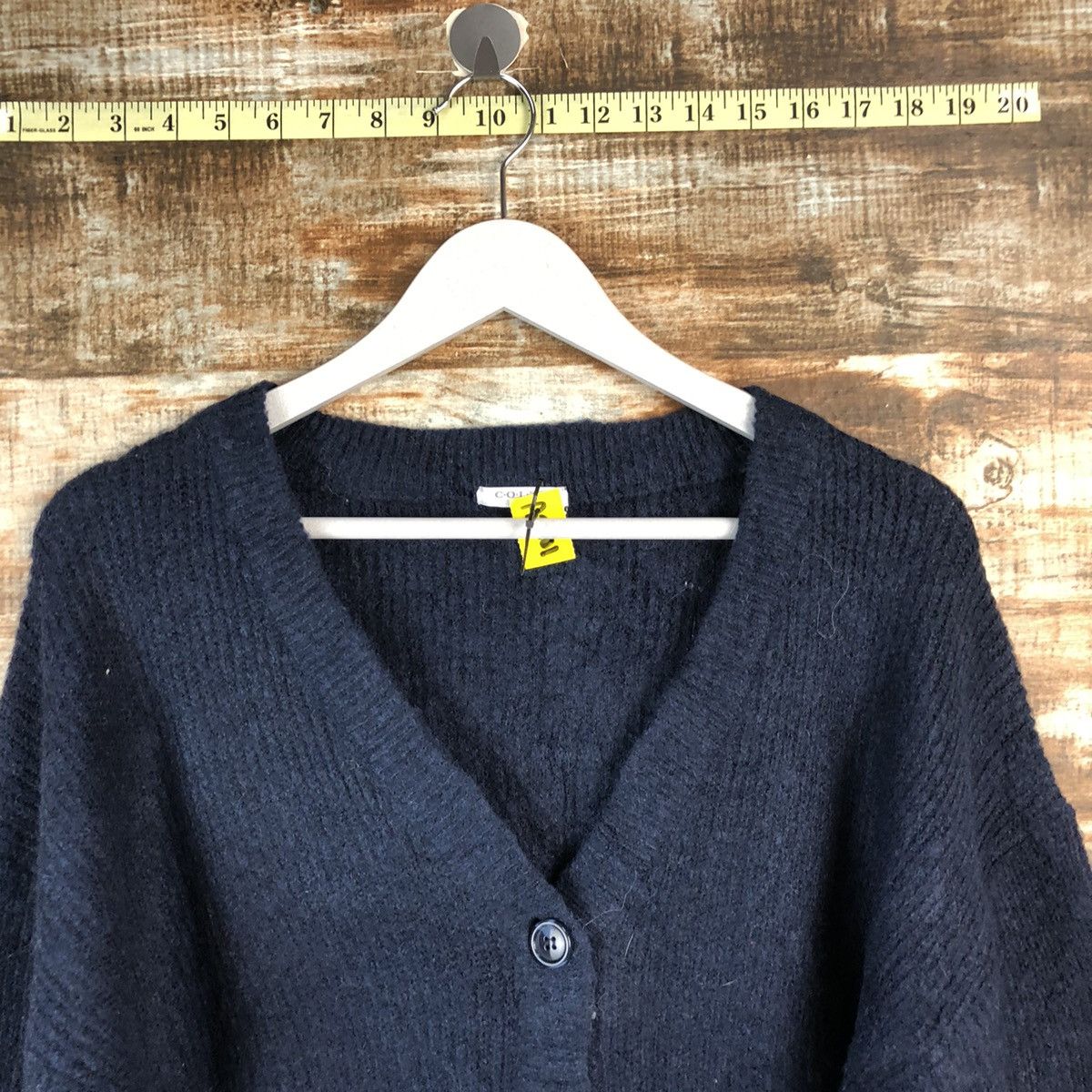 Japanese Brand Colza Dark Blue Cardigan Knitwear #A2201 Size US M / EU 48-50 / 2 - 4 Thumbnail
