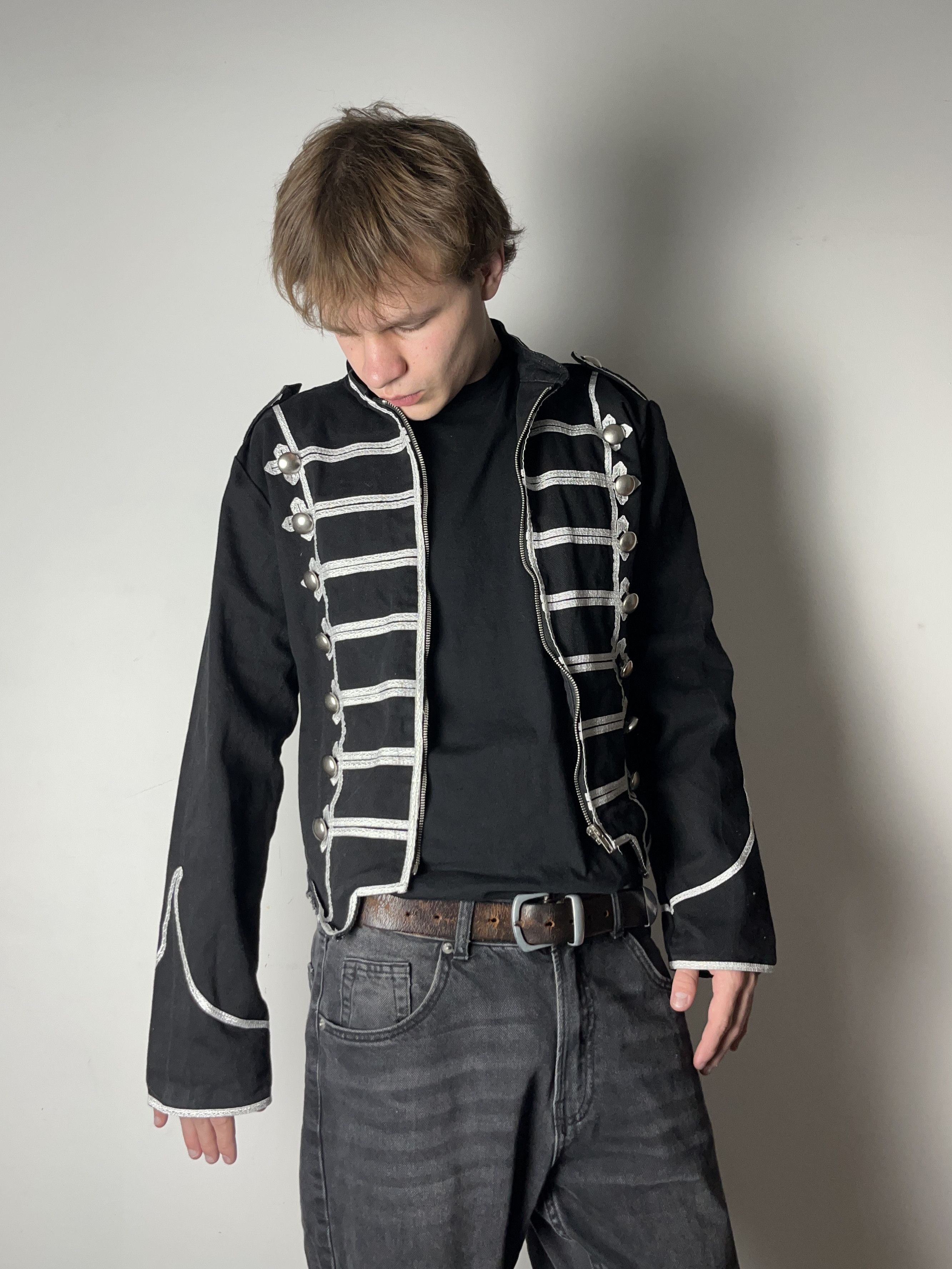 Hysteric Glamour × Undercover 🔥00's Napoleon Military Cropped Jacket Saint Laurent Vibe Size US S / EU 44-46 / 1 - 4 Thumbnail