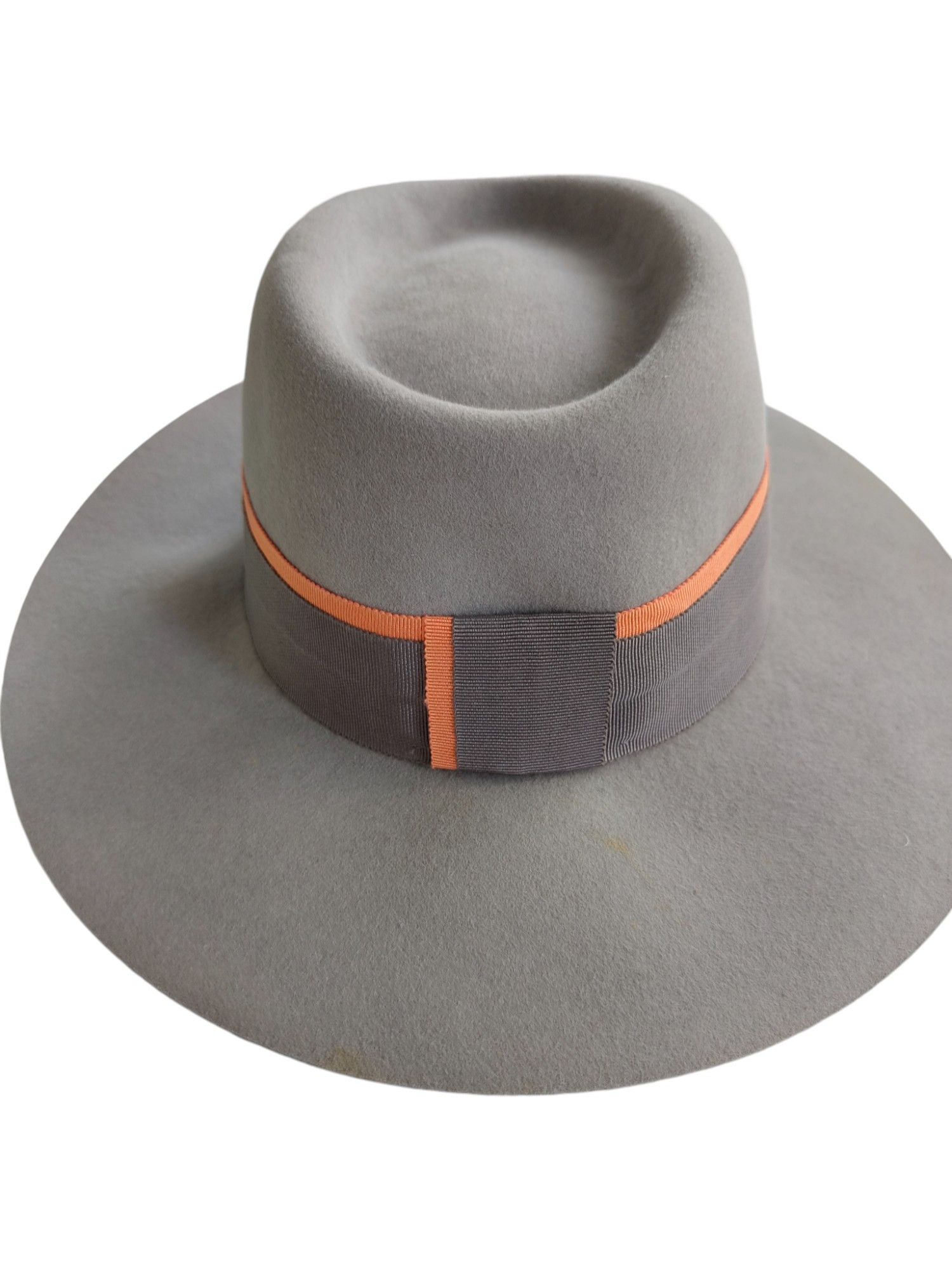 Maison Michel Grey Felt Hat With M Stitching Size ONE SIZE - 6 Thumbnail