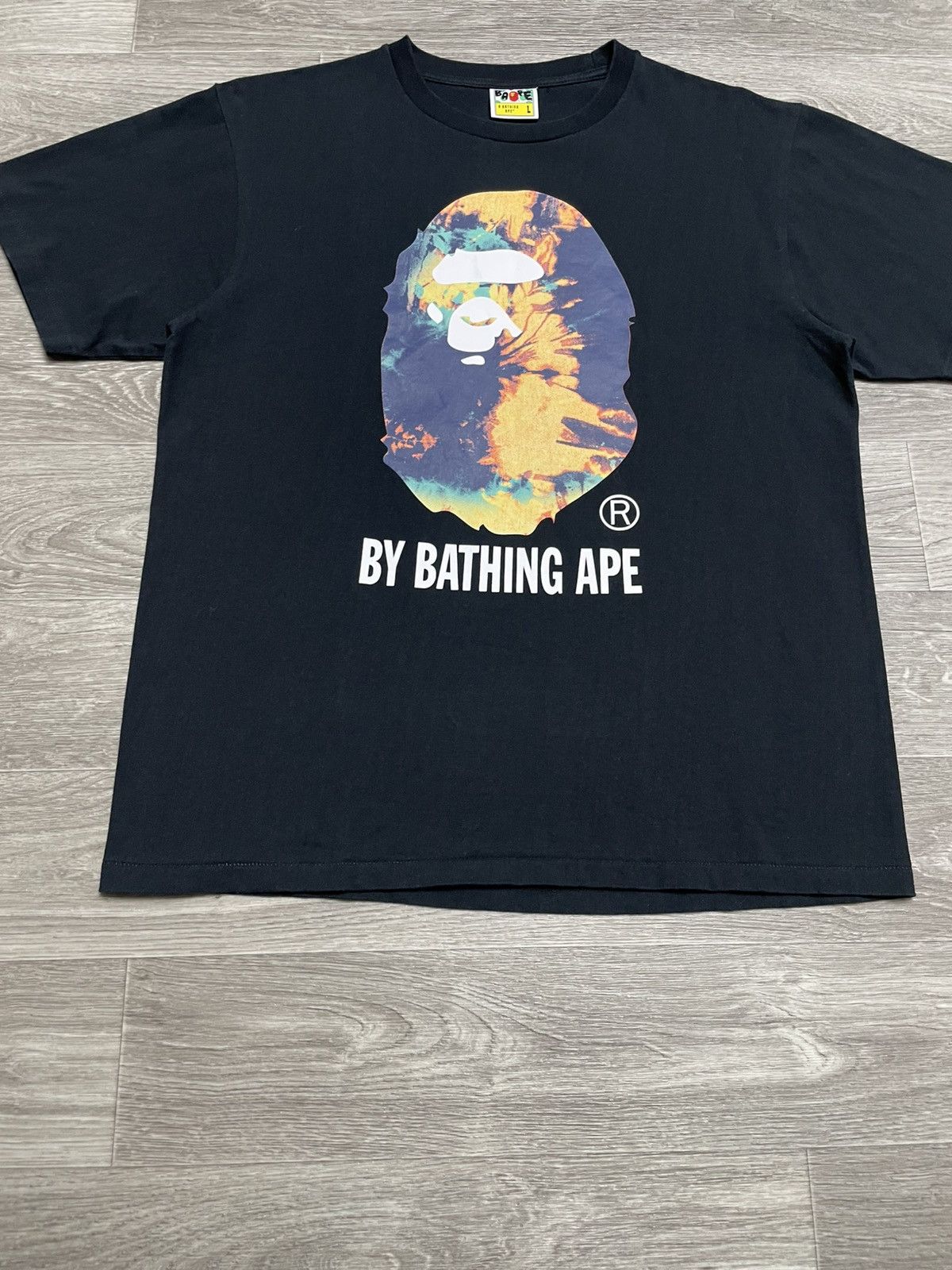 Bape Bape Tie Dye By Bathing Ape Black T-Shirt Size US L / EU 52-54 / 3 - 3 Thumbnail