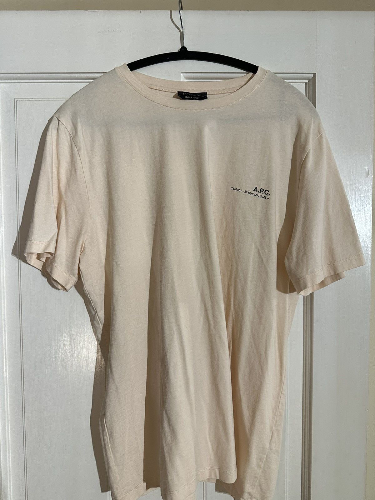 A.P.C. Light Pink APC T Shirt Size US XL / EU 56 / 4 - 1 Thumbnail