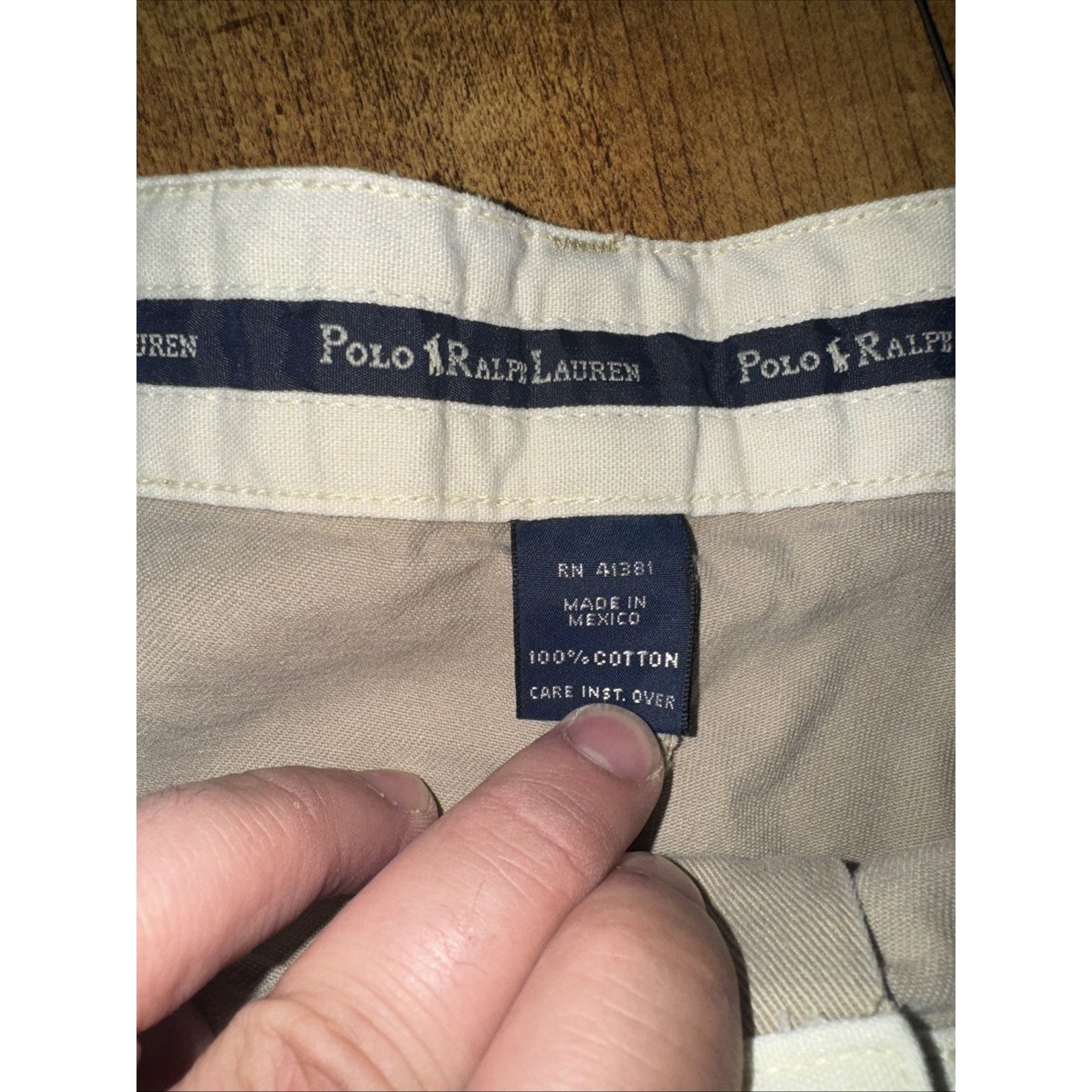 Polo Ralph Lauren × Vintage Polo Ralph Lauren Chino Pleated Shorts 38 Tan Classic Preppy Size US 38 / EU 54 - 3 Thumbnail