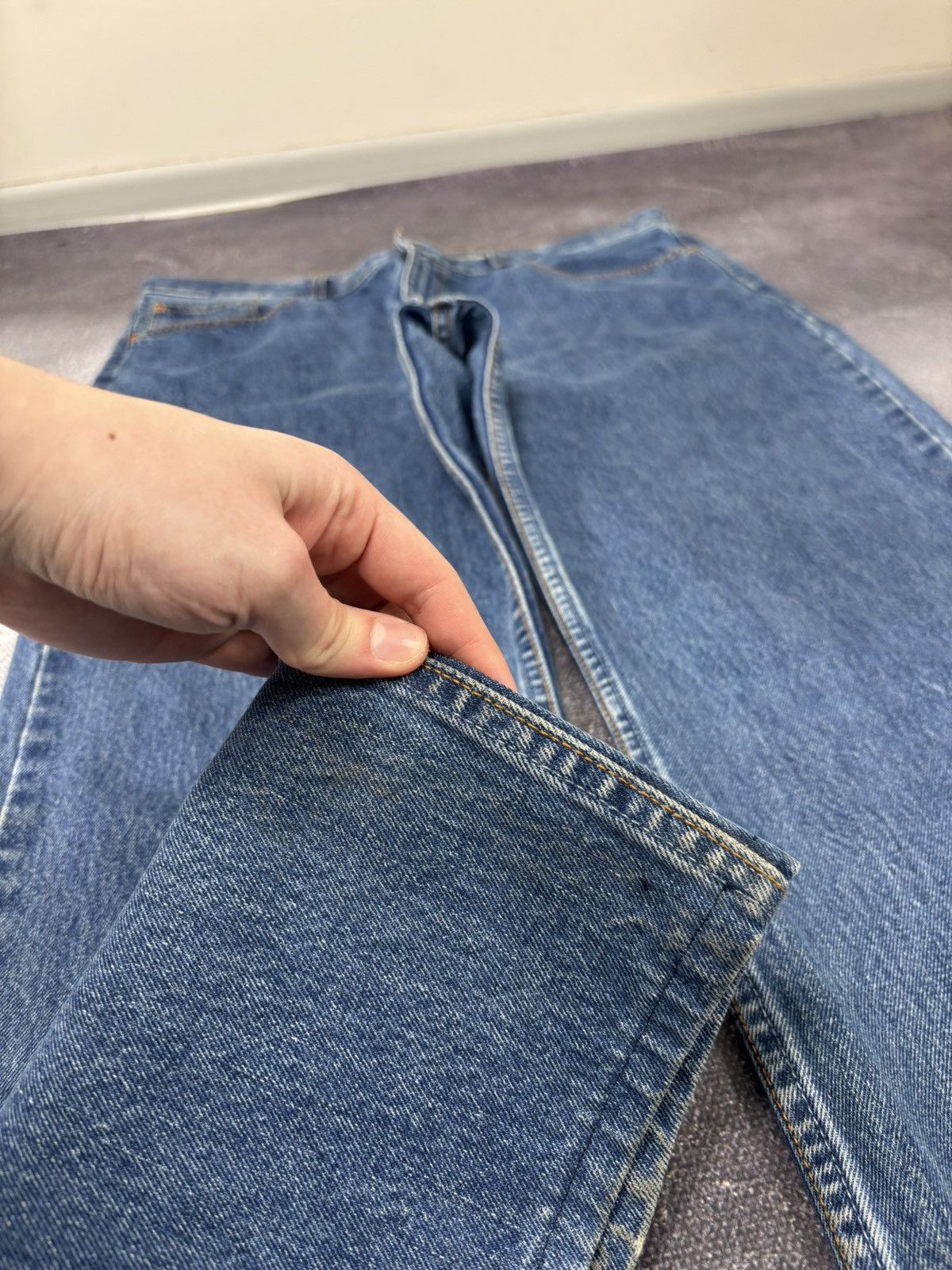 Levi's Vintage Levi’s 751 Men’s Straight Leg USA Blue Denim Jeans Size US 40 / EU 56 - 14 Thumbnail