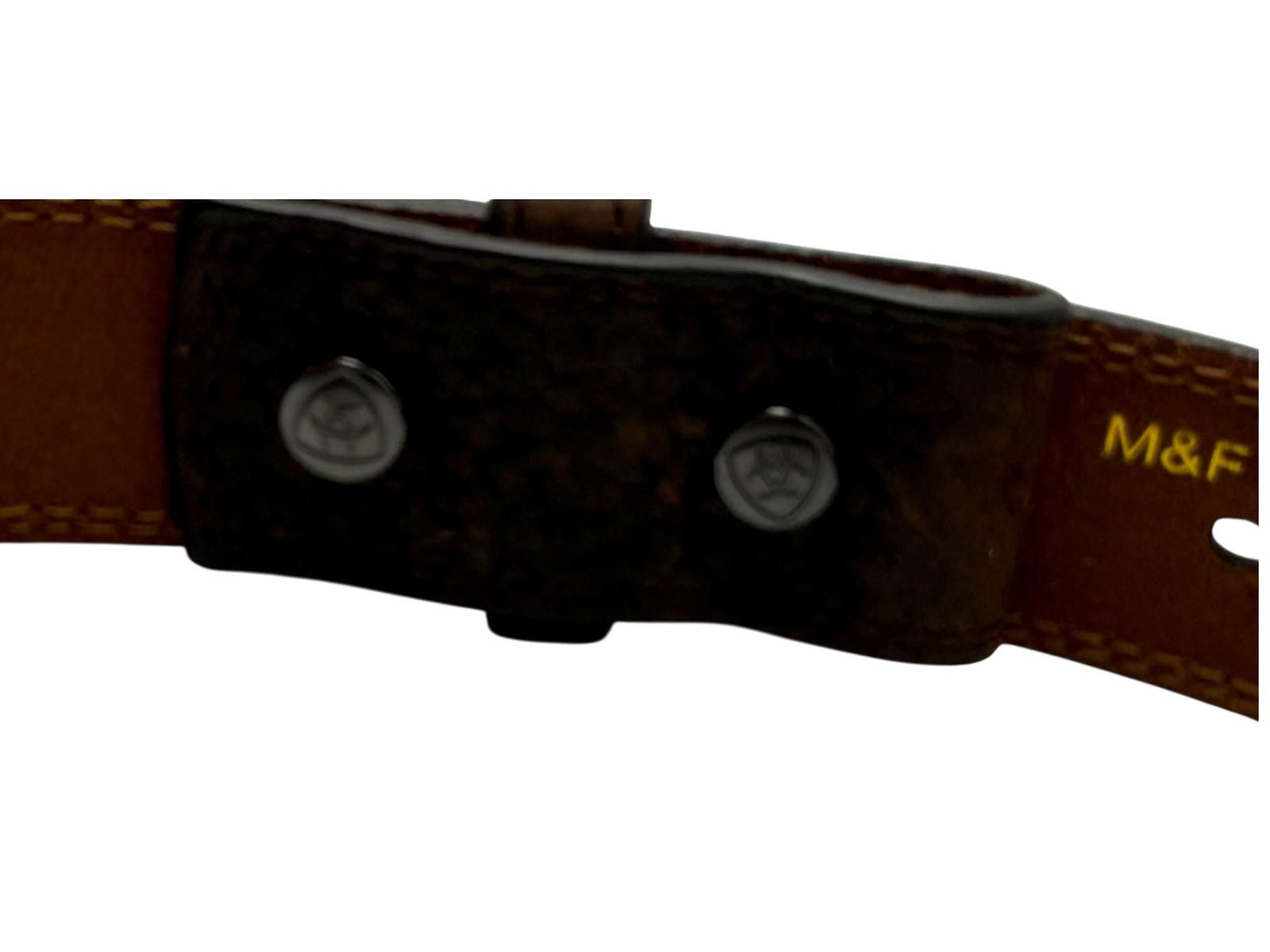 Ariat Ariat Genuine Leather Western Belt Size 22 Rugged Brown Size ONE SIZE - 4 Thumbnail