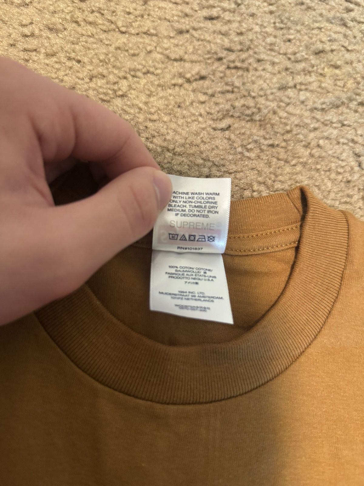 Supreme Supreme Brown box tee Size US S / EU 44-46 / 1 - 3 Thumbnail