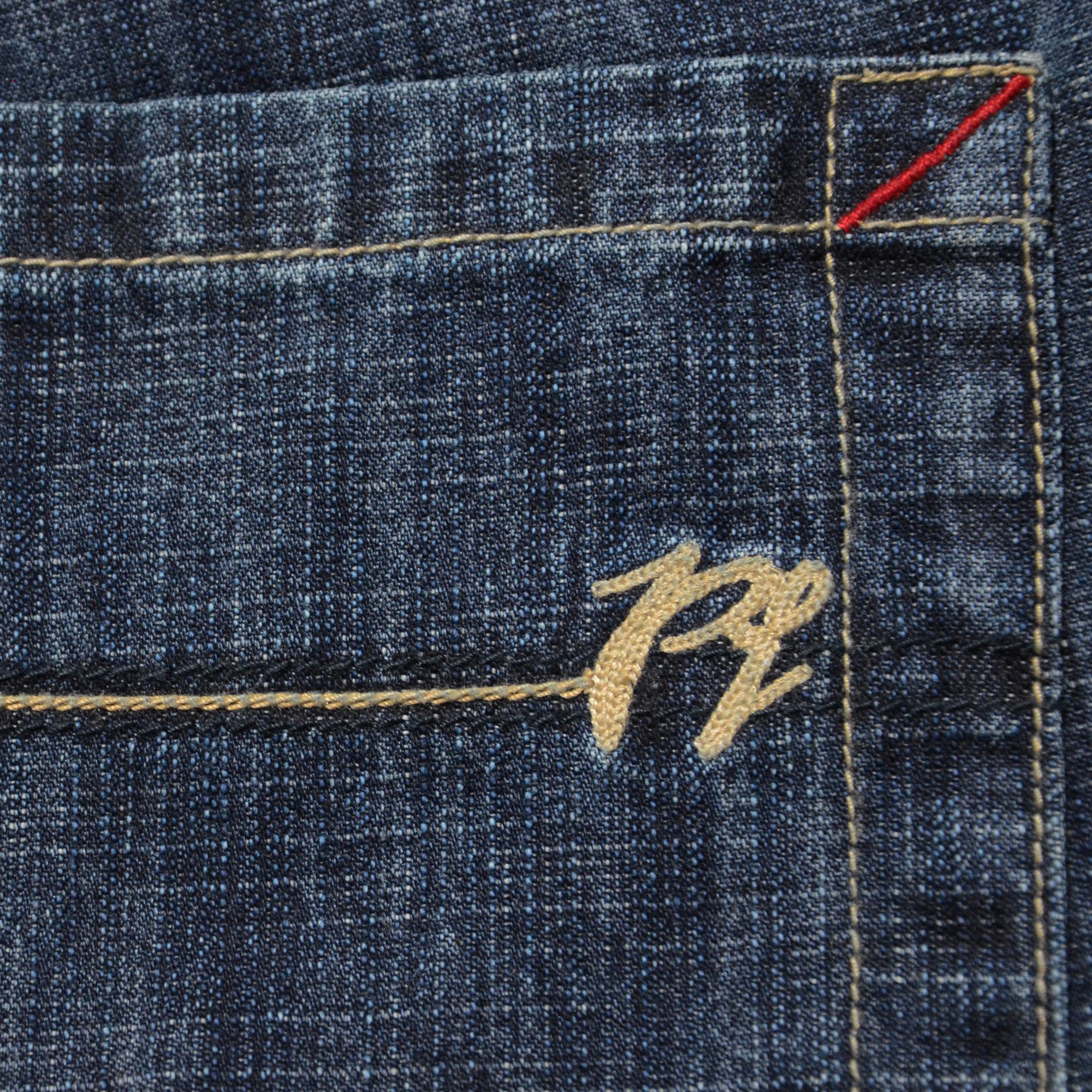 Phat Farm [Mark Stain] Phat Farm Denim Shorts 90s Hiphop Streetwear Size US 34 / EU 50 - 10 Thumbnail