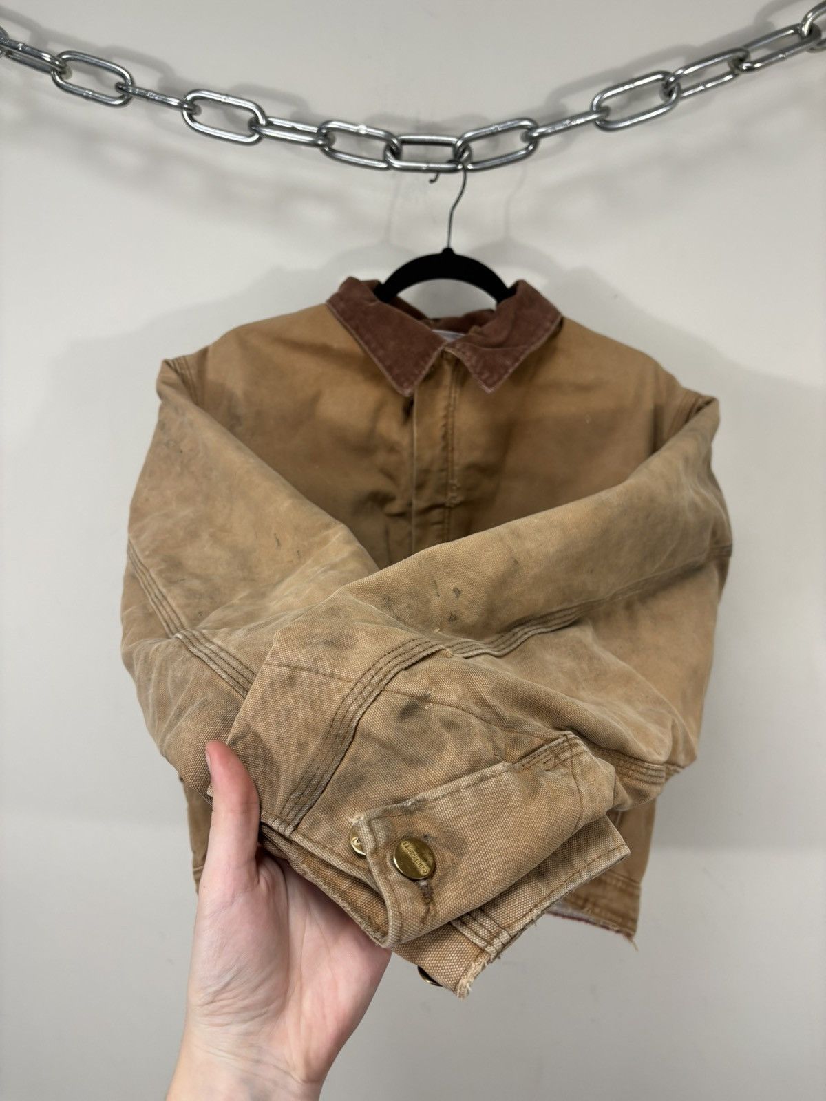 Carhartt Vintage Carhartt USA Faded Workwear Hype Boxy Cropped Jacket Size US M / EU 48-50 / 2 - 12 Thumbnail
