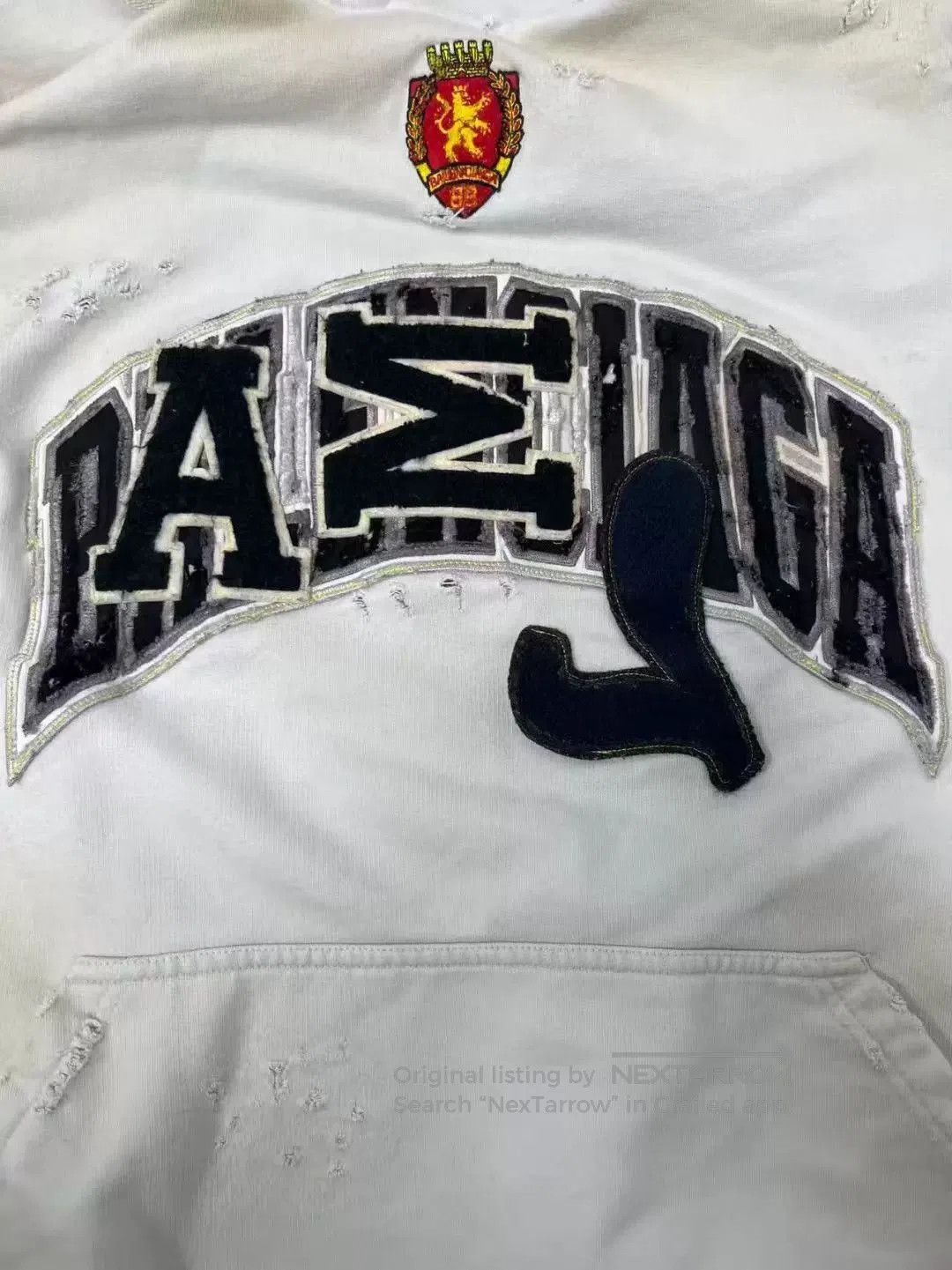 Balenciaga balenciaga white hooded sweatshirt with logo. Size US M / EU 48-50 / 2 - 2 Thumbnail