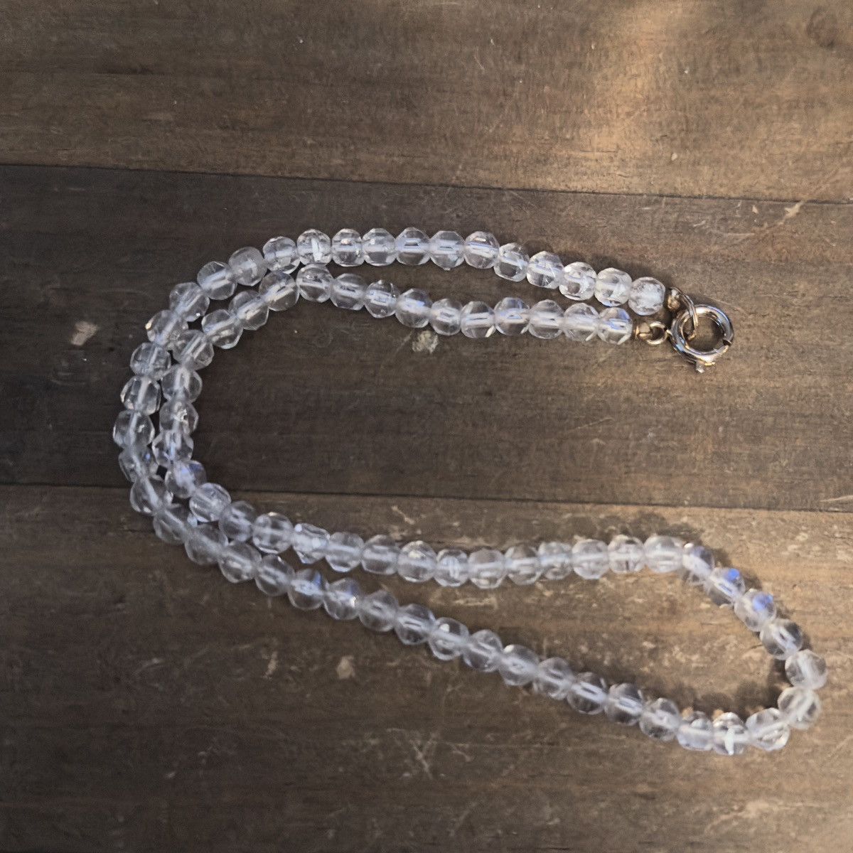 Vintage Vintage clear crystal bead necklace Size ONE SIZE - 3 Thumbnail