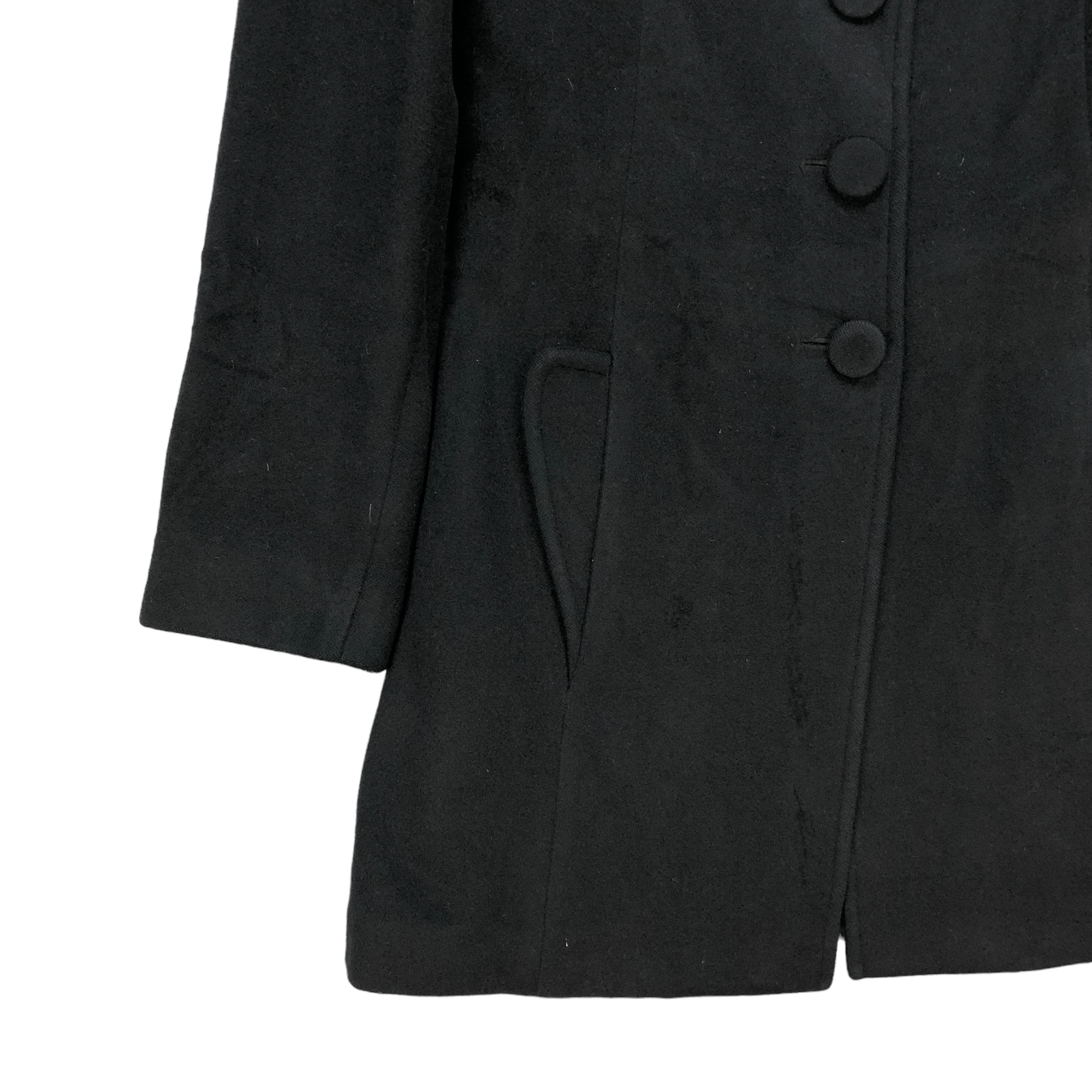 agnes b. AGNES B PARIS WOOL OVERCOAT #6262-56 Size S / US 4 / IT 40 - 4 Thumbnail