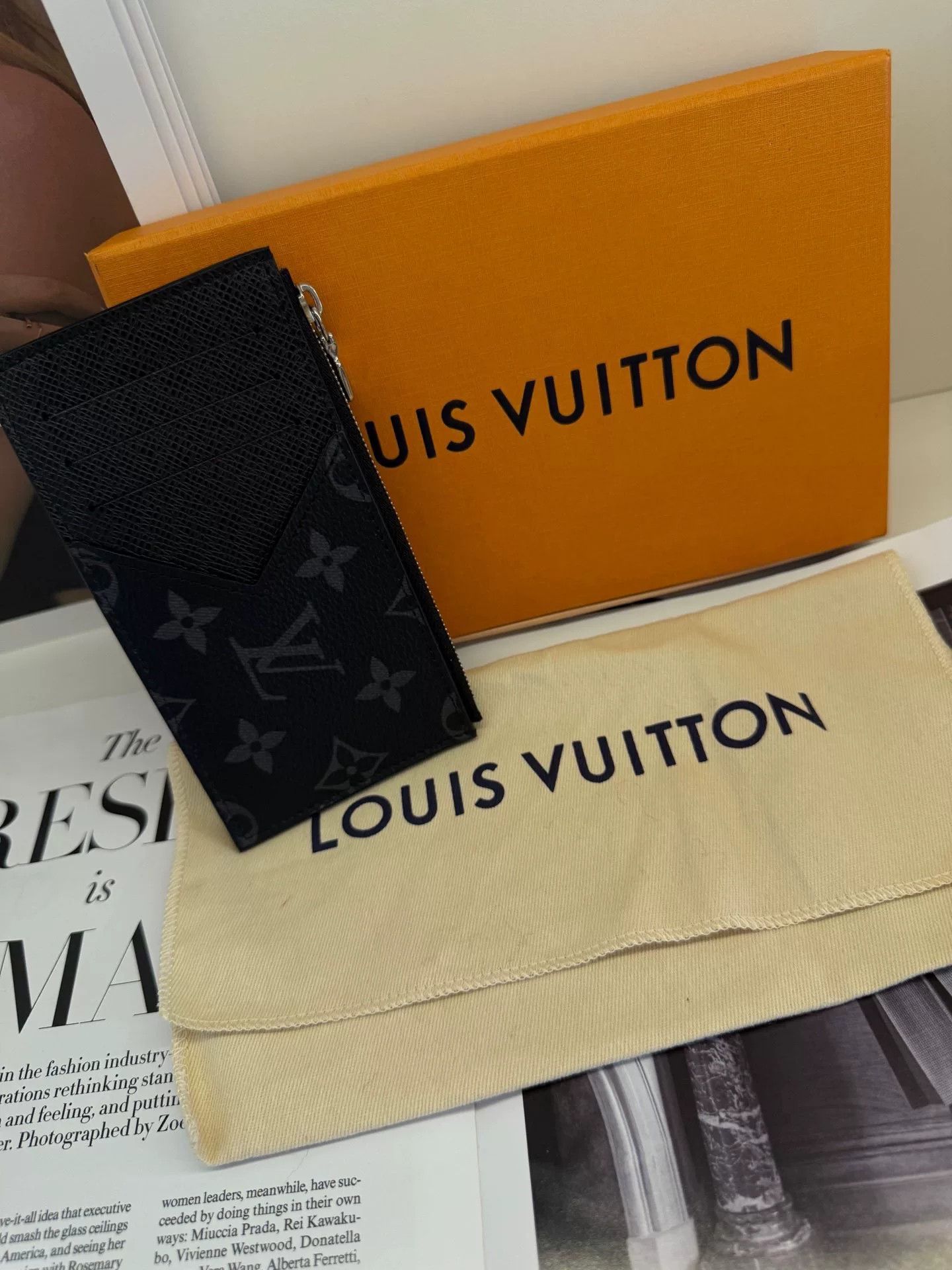 Louis Vuitton LV Monogram Leather Card Holder Coin Purse Size ONE SIZE - 1 Thumbnail