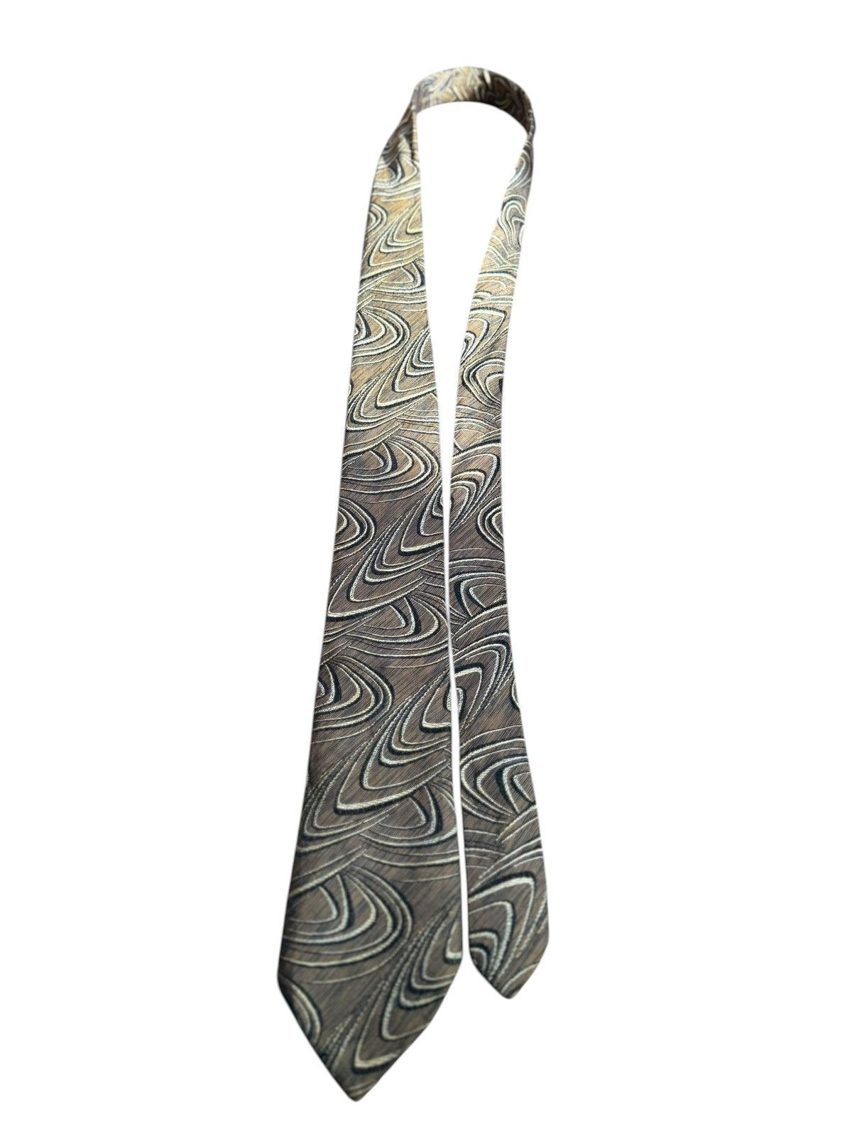 Other Vintage Brown Silk Jacquard Tie Hakata Woven Size ONE SIZE - 1 Thumbnail