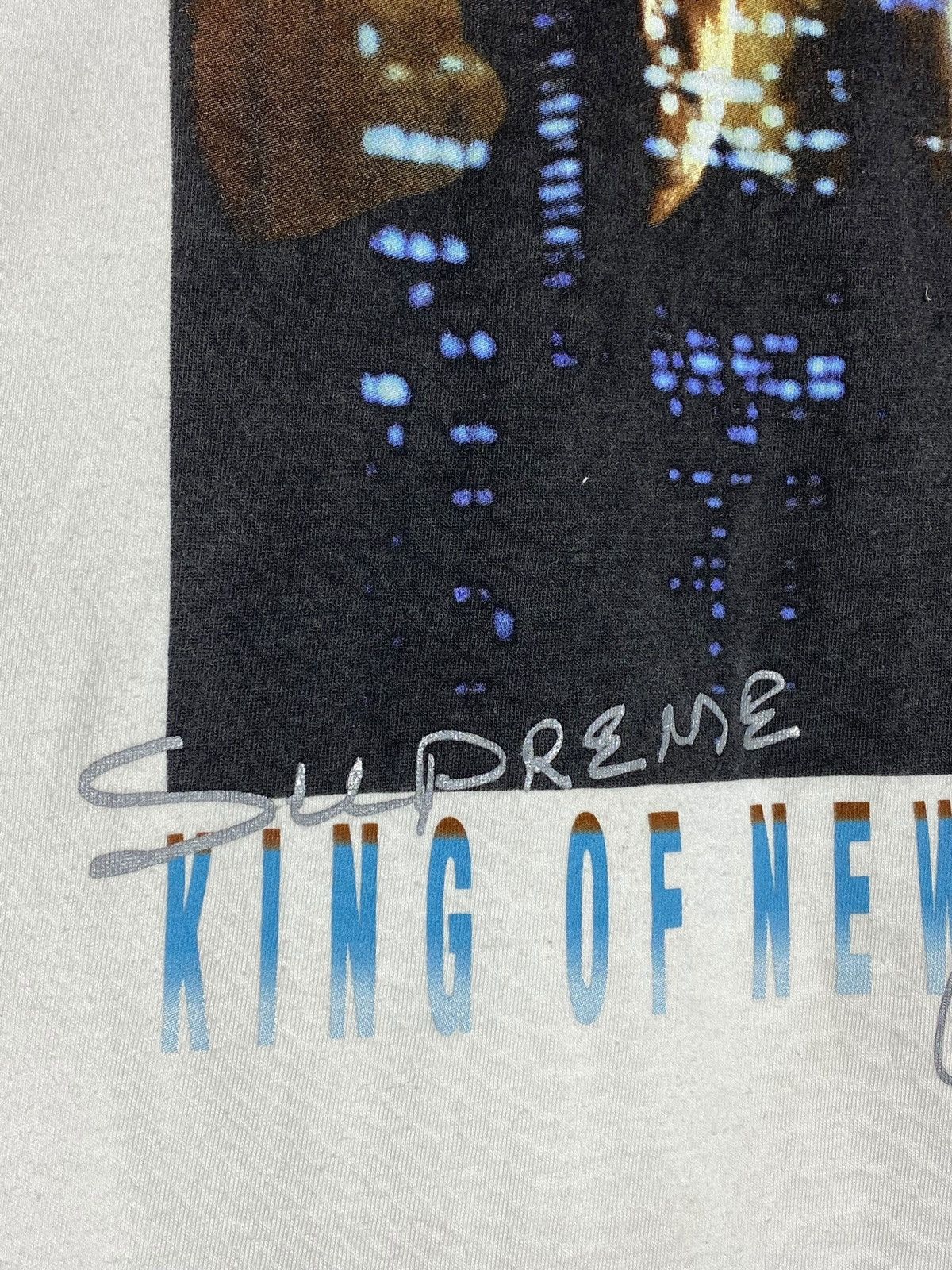 Supreme Supreme King of New York Heather White Tee SS19 Chris Walken Size US M / EU 48-50 / 2 - 4 Thumbnail