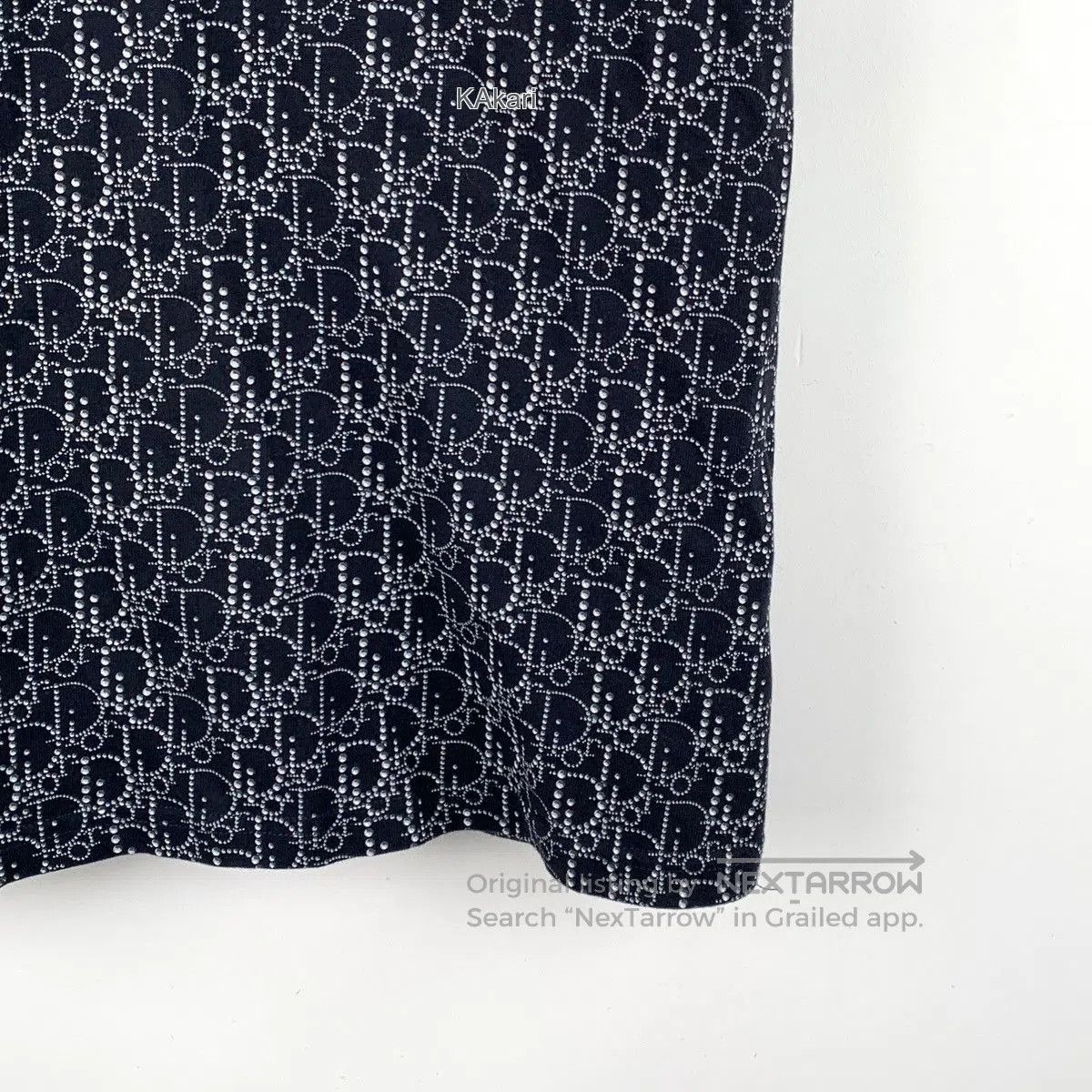 Dior Black Patterned Short Sleeve Shirt. Size US M / EU 48-50 / 2 - 4 Thumbnail