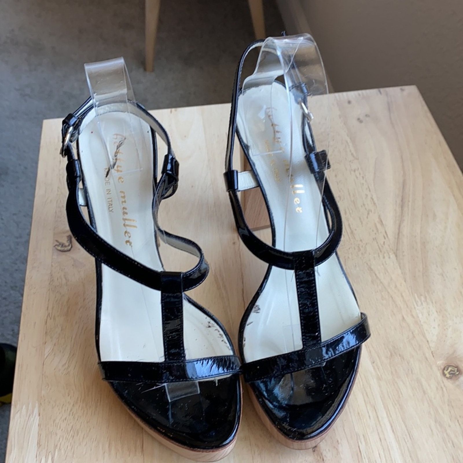 Other Bettye Muller patent leather black platform formal size 8.5 Size US 8.5 / IT 38.5 - 4 Thumbnail