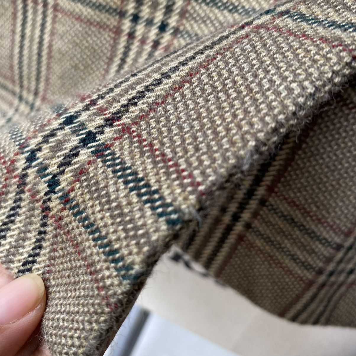 Burberry Burberrys Brown Plaid Double-Breasted Blazer Size L / US 10 / IT 46 - 19 Thumbnail