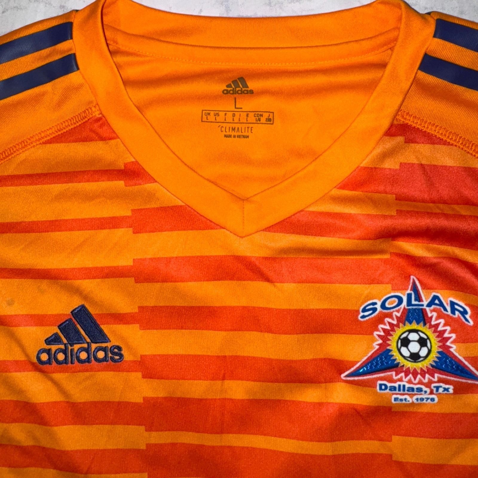 Adidas MLS Solar Adidas Men's Authentic Long Sleeve GoalKeeper Oran Size US L / EU 52-54 / 3 - 3 Thumbnail