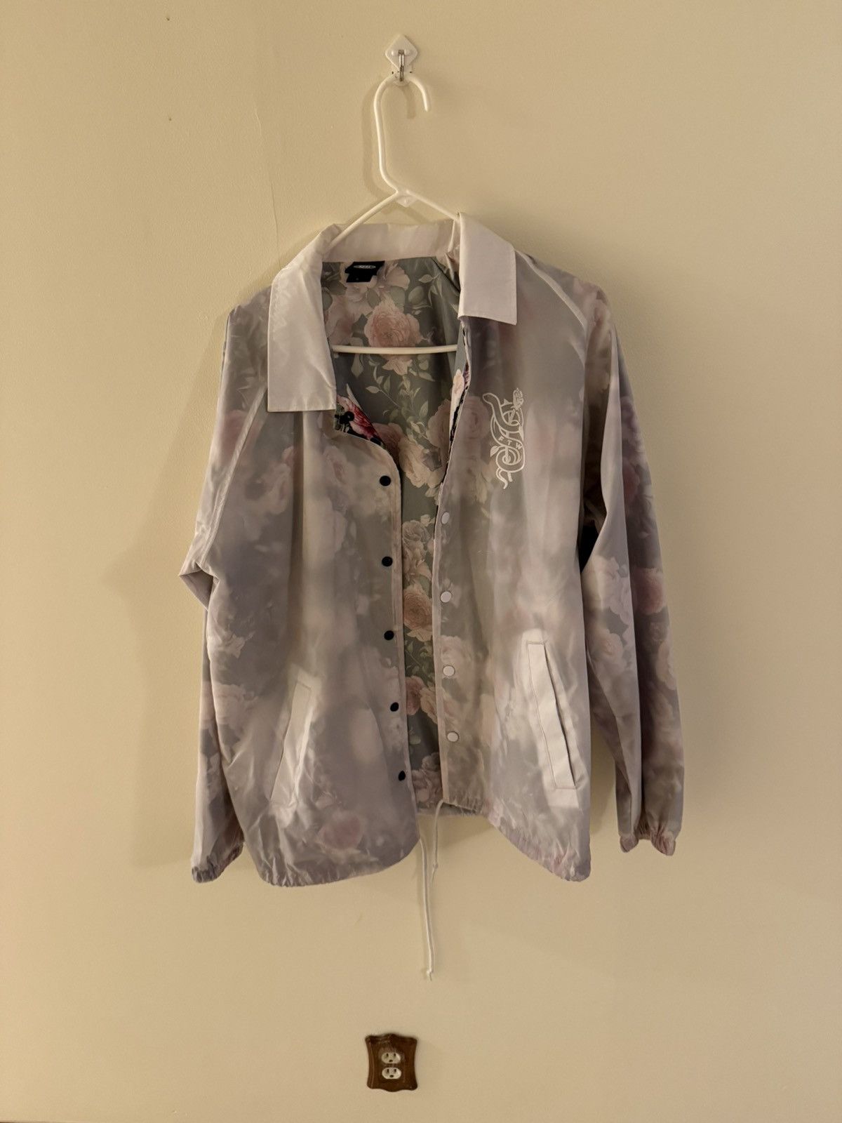 Vintage Floral Snake skater Windbreaker Size US L / EU 52-54 / 3 - 1 Thumbnail