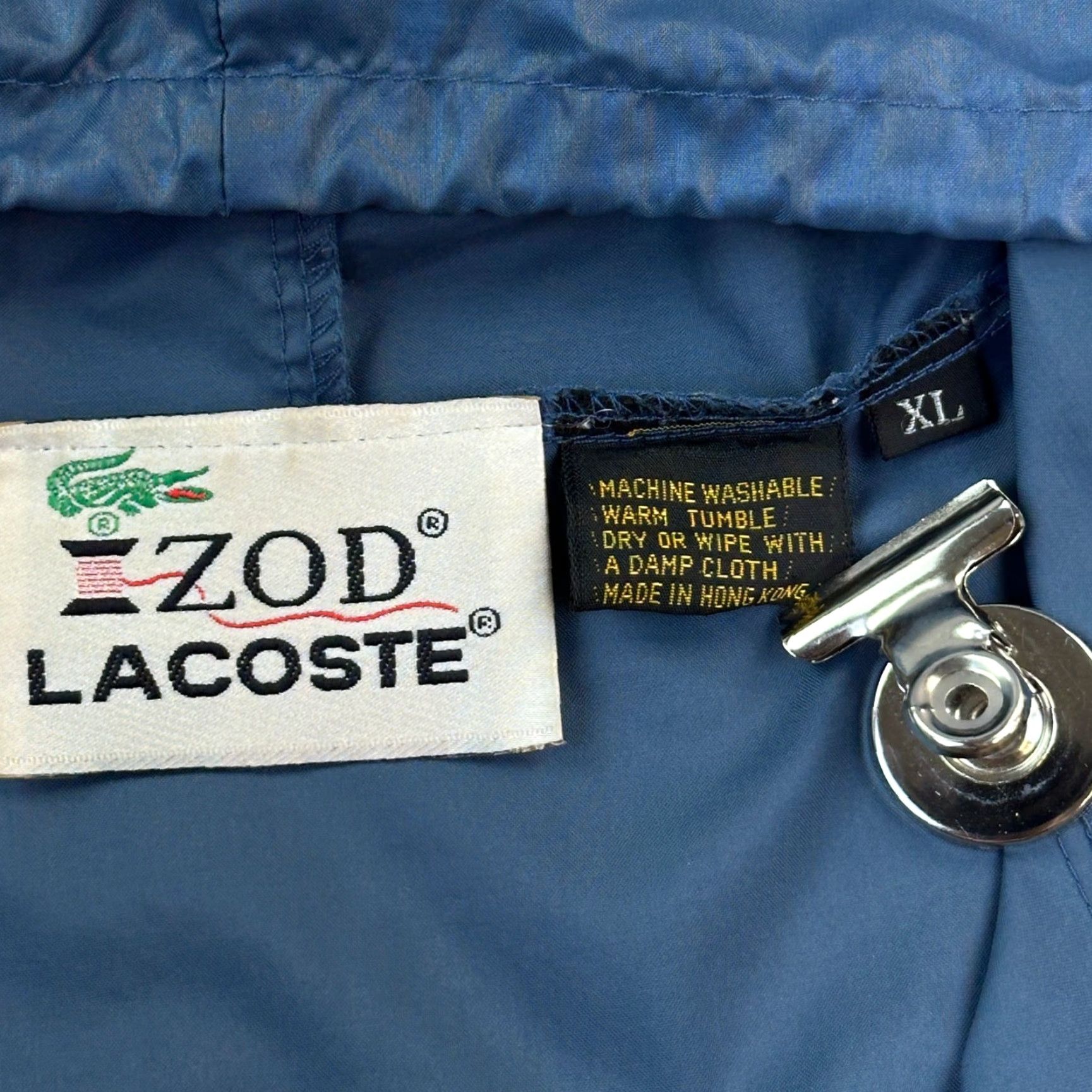 Izod VINTAGE Izod Lacoste Jacket Mens XL 1/4 Zip Hooded Lightweight Windbreaker 80s Size US XL / EU 56 / 4 - 6 Thumbnail