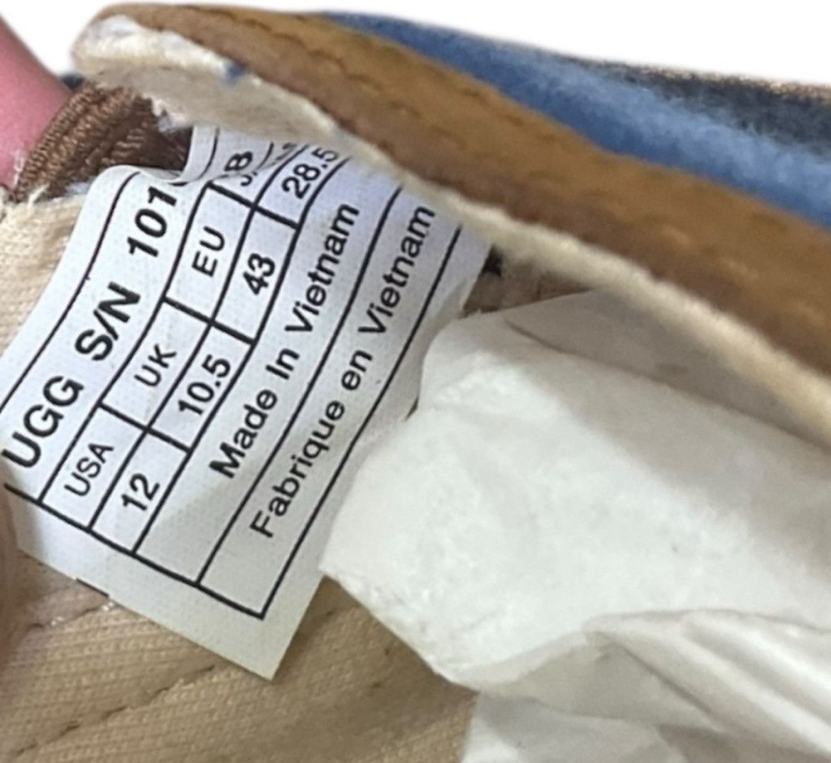 Ugg UGG x Pendleton‎ Chevron Wool Slip-On Sneakers W12 / M10.5 Size US 12 / EU 45 - 7 Thumbnail