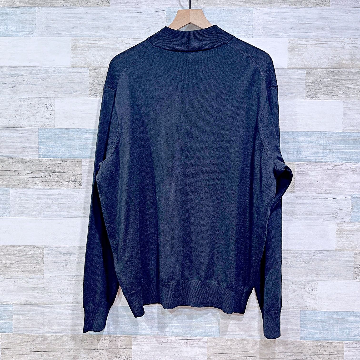 Peter Millar Peter Millar Merino Wool Silk 1/4 Pullover Sweater Black XXL Size US XXL / EU 58 / 5 - 3 Thumbnail