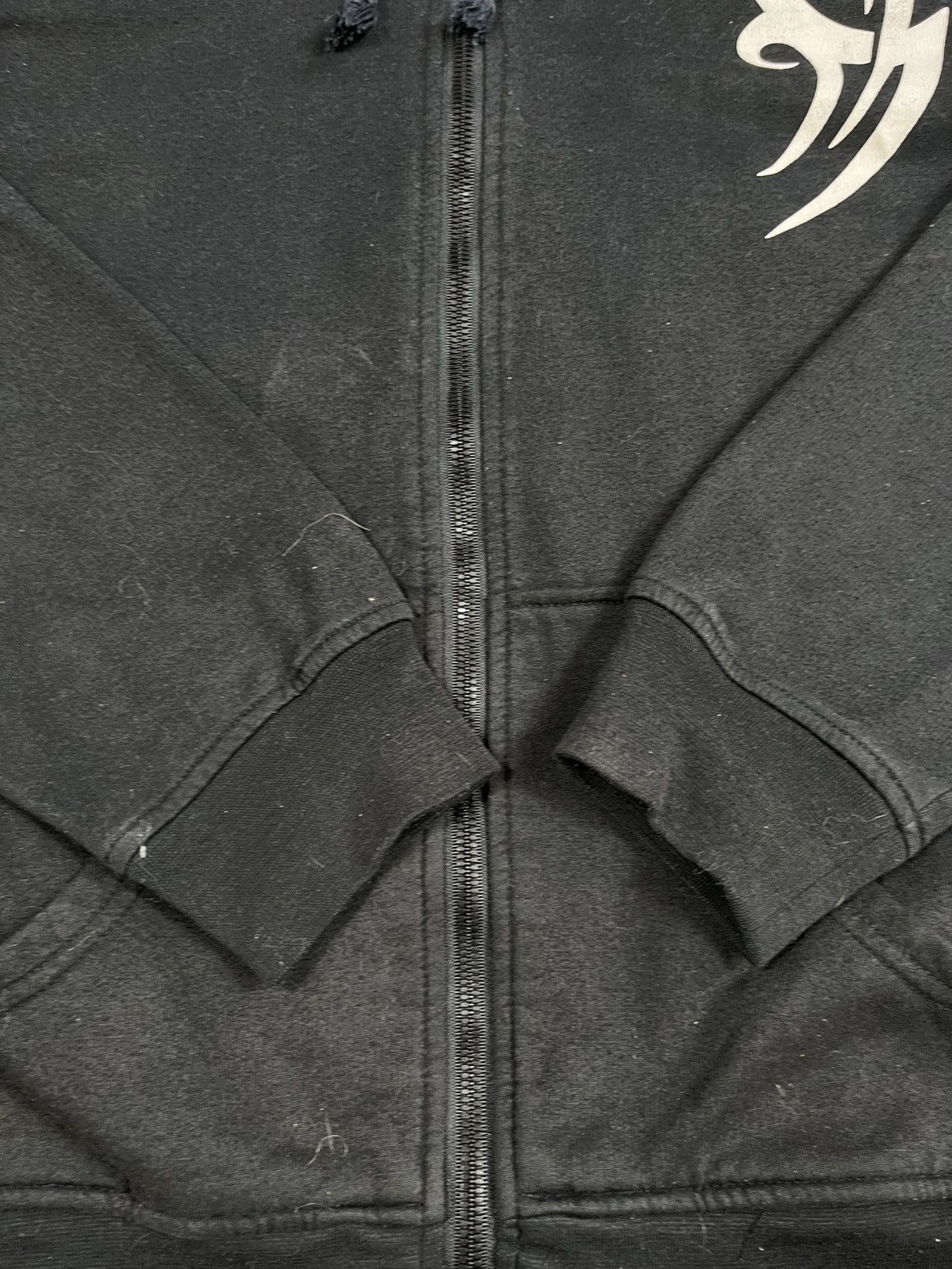 Japanese Brand × Vintage Vintage Y2K Japanese faded zip hoodie logo streetwear size M Size US M / EU 48-50 / 2 - 4 Thumbnail